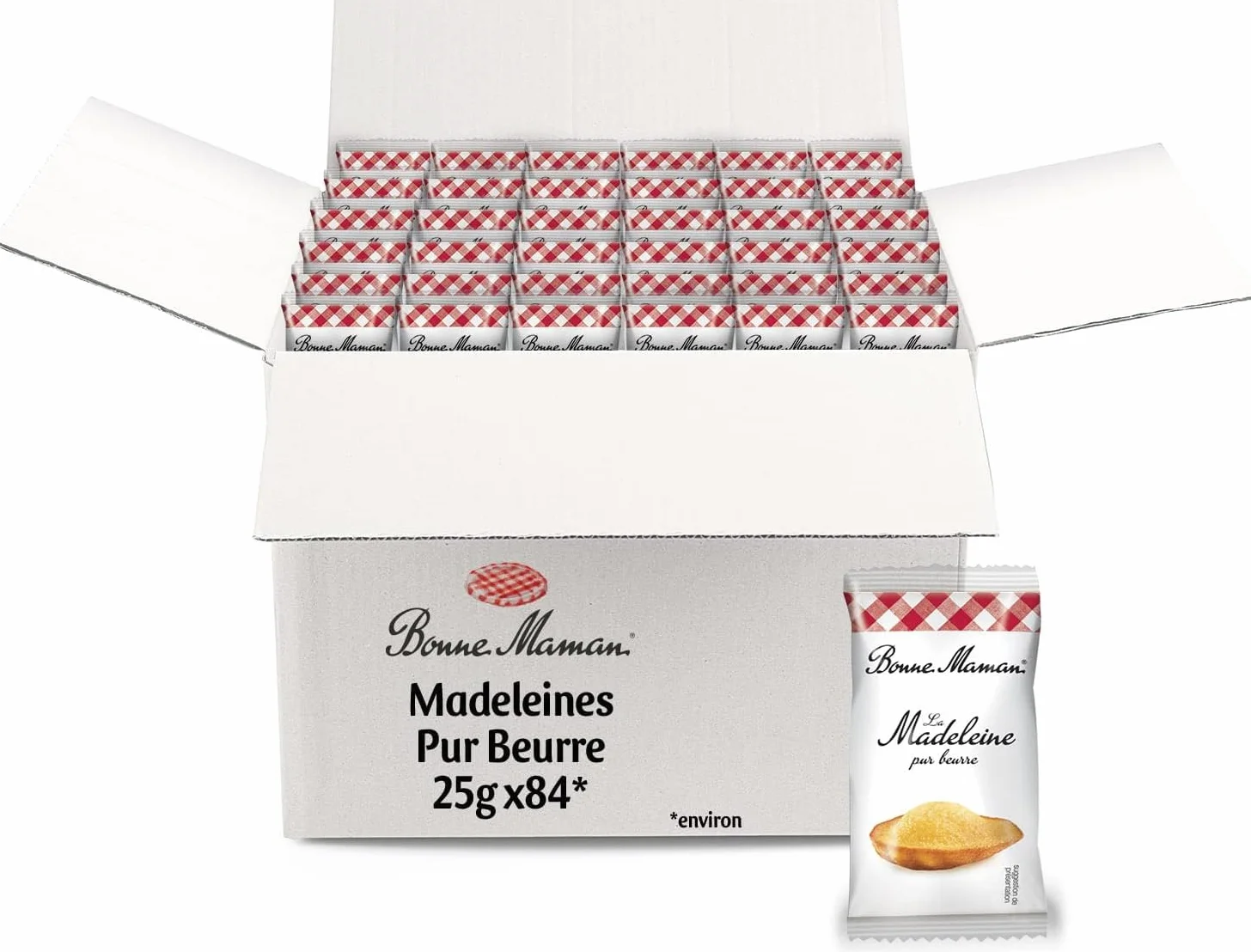 BONNE MAMAN Madeleines pur beurre 25g x 84