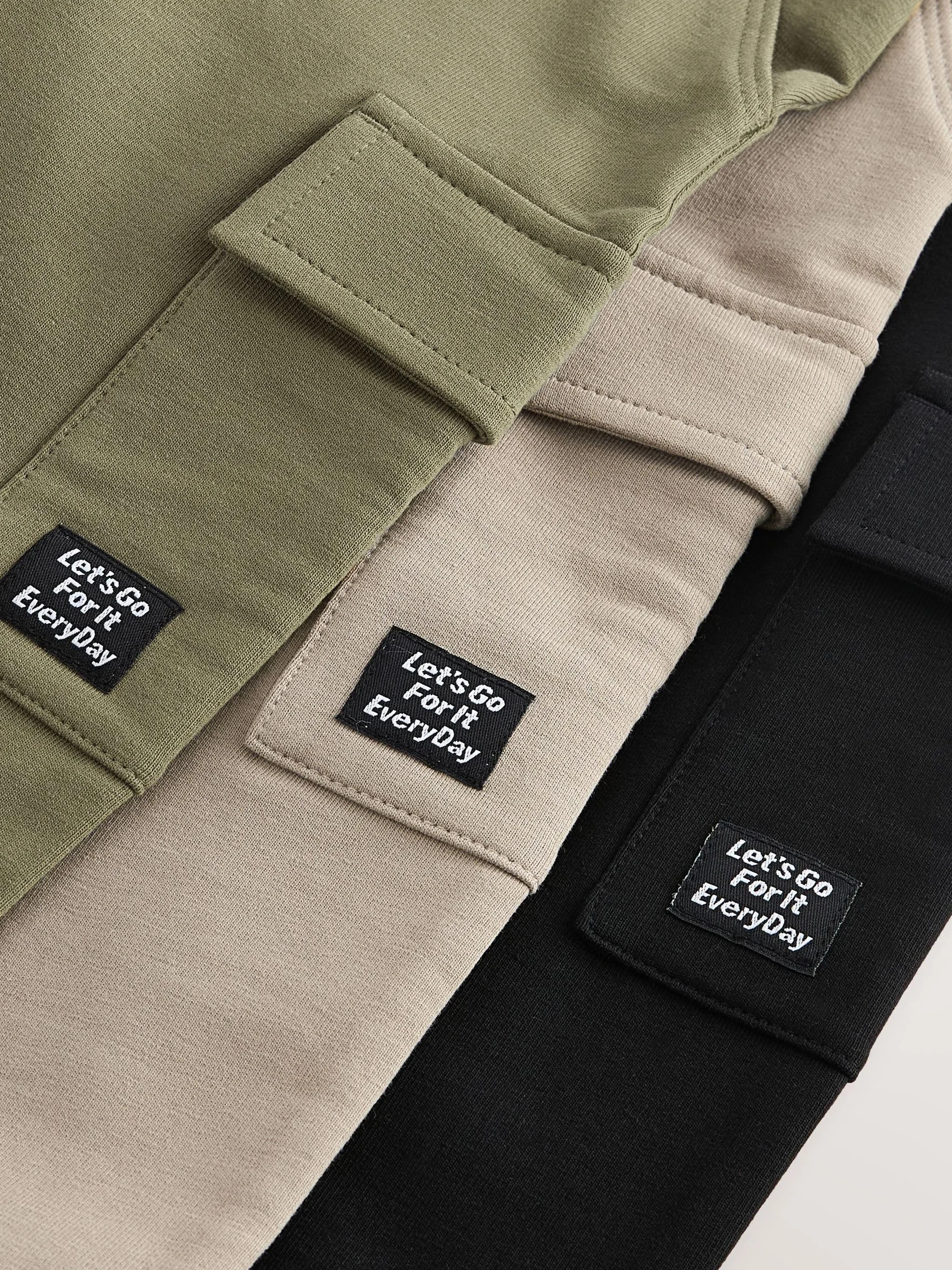 NEXT Garçon Pantalons de Jogging Super Skinny Style Militaire Lot de 3
