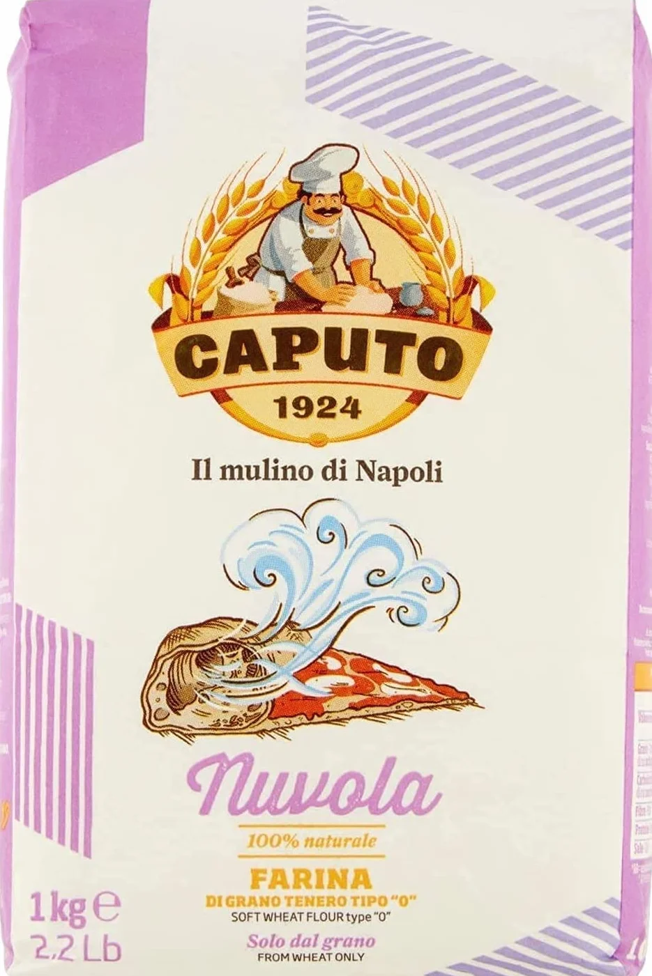 Farina Molino Caputo Nuvola Pizza Napoli Farine pour pâte légère 1 kg 100 % naturelle