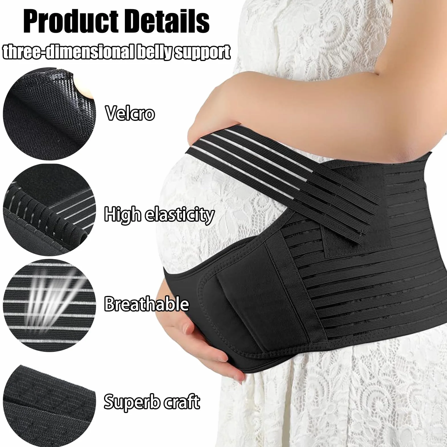 VPB Ceinture De Grossesse Soutien Abdominal, Support Lombaire
