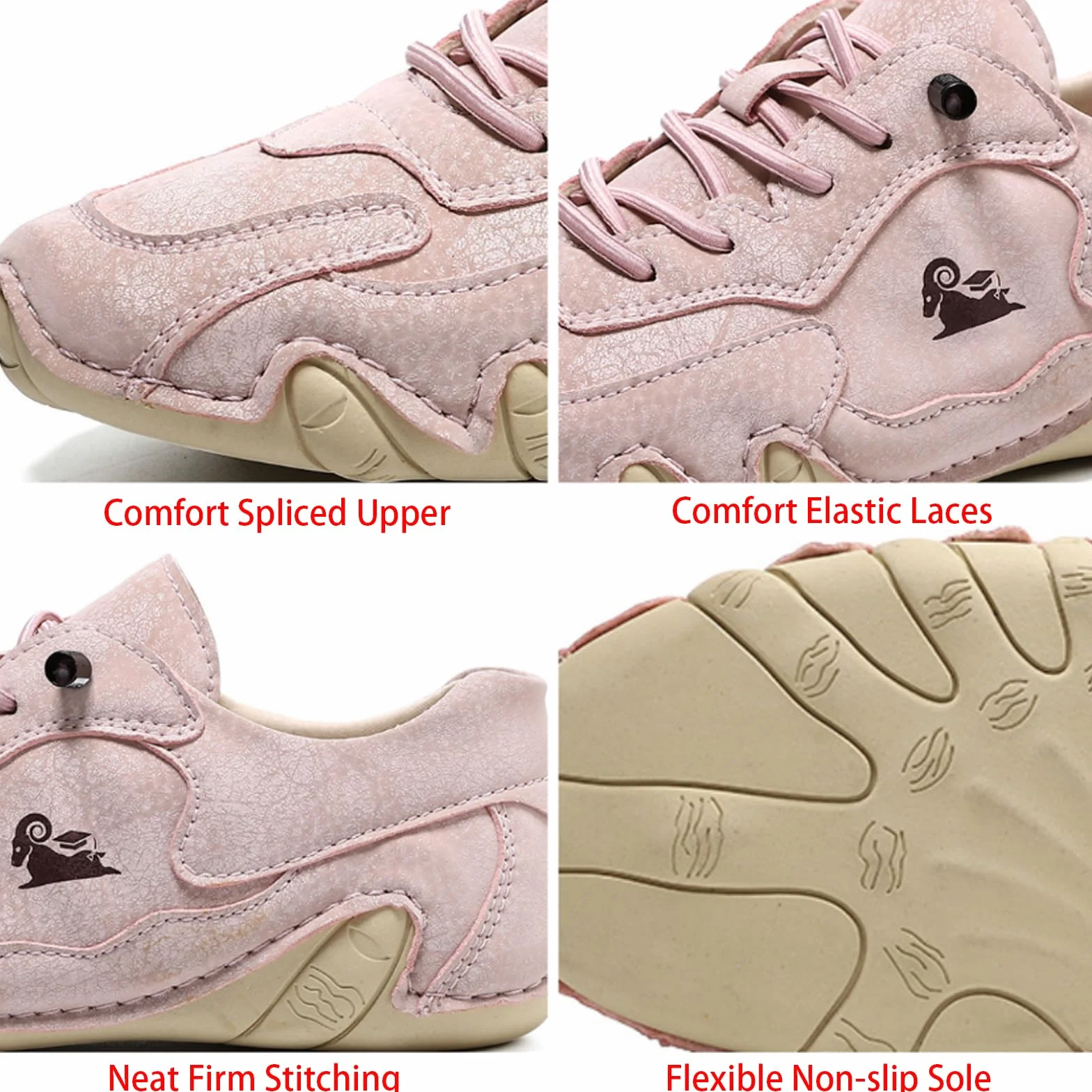 Vogany Baskets orthopédiques pour homme et femme Chaussures imperméables respirantes en daim léger