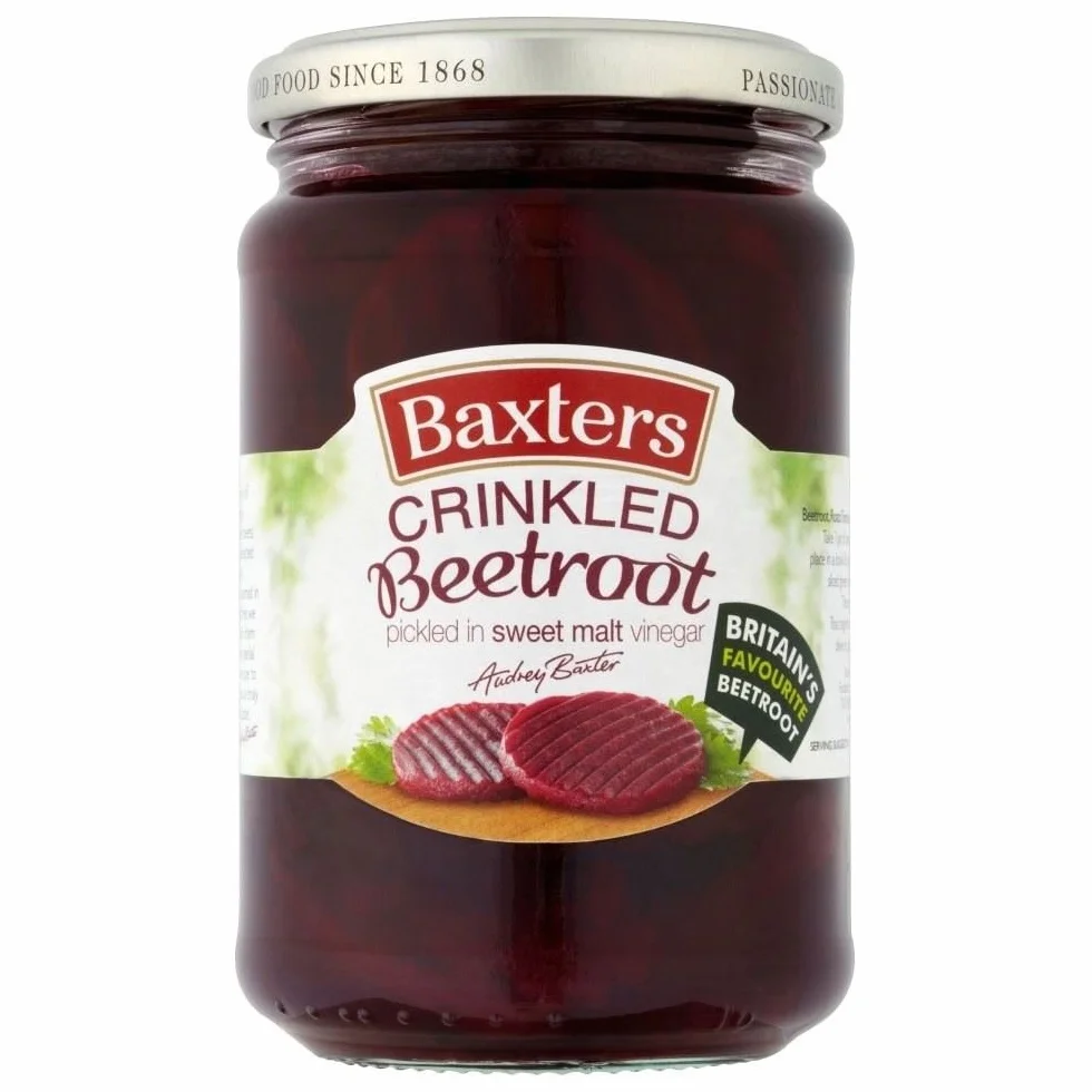 Baxters Betterave coupe ondulée à Sweet vinaigre (340g) - Paquet de 6