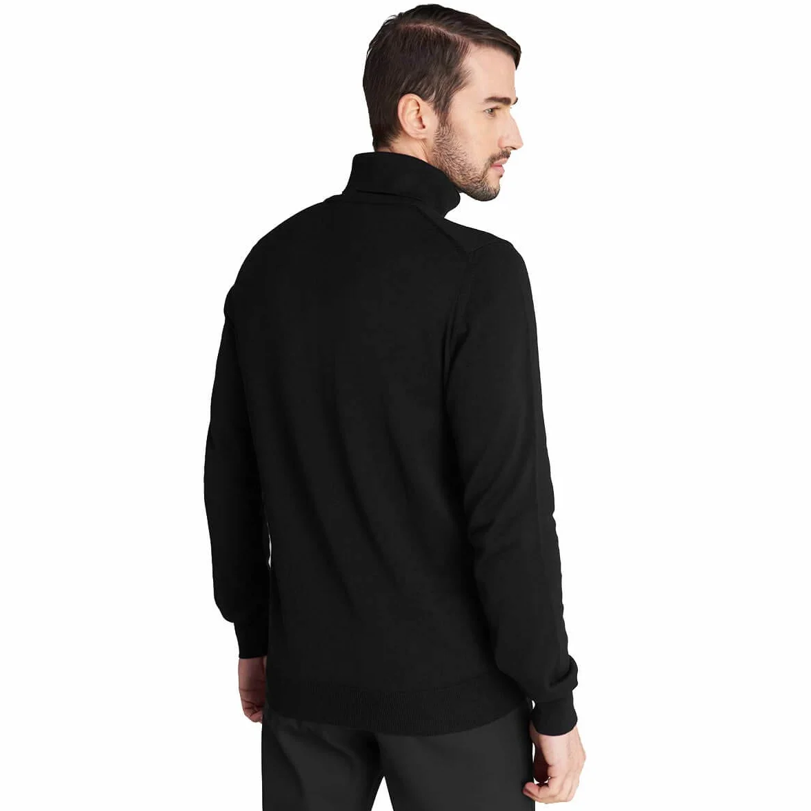 Calvin Klein Hommes CK col roulé en Tricot Rib Chaud Pull