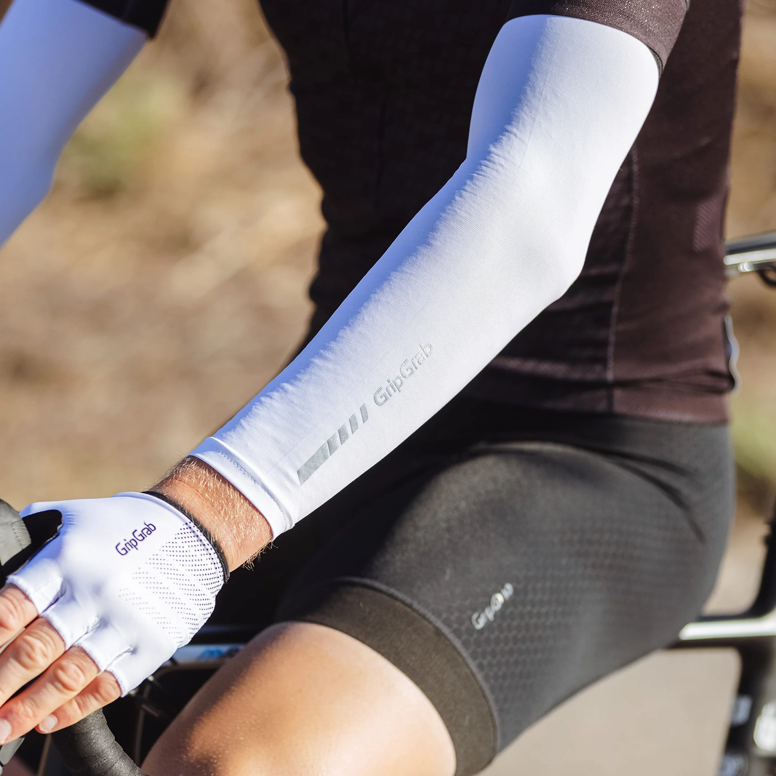 GripGrab UV Sleeves UPF 50+ Manchettes Vélo Protection Soleil Cyclisme Antidérapantes