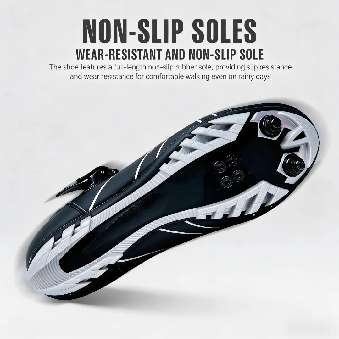 Chaussures de Cyclisme Hommes VTT Vélo de Montagne Respirantes Compatible Pédales SPD 36-47