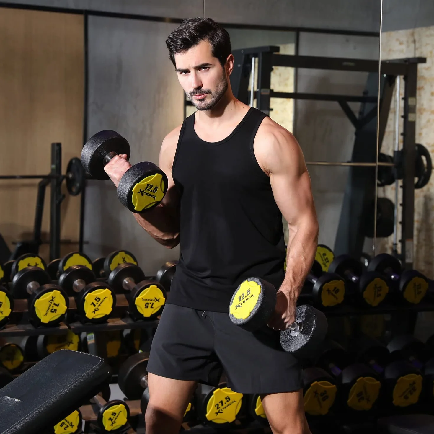 Rane Sports Débardeur de Gym pour Homme, t-Shirt sans Manches en Coton Fitness Musculation