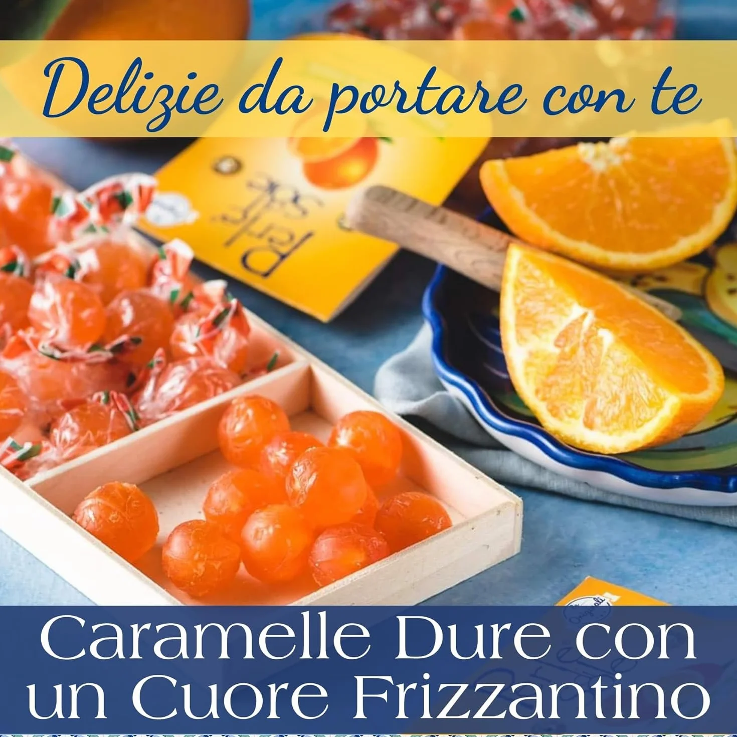 Bonbons durs à l'orange 1000 Gr. - Perle di Sole