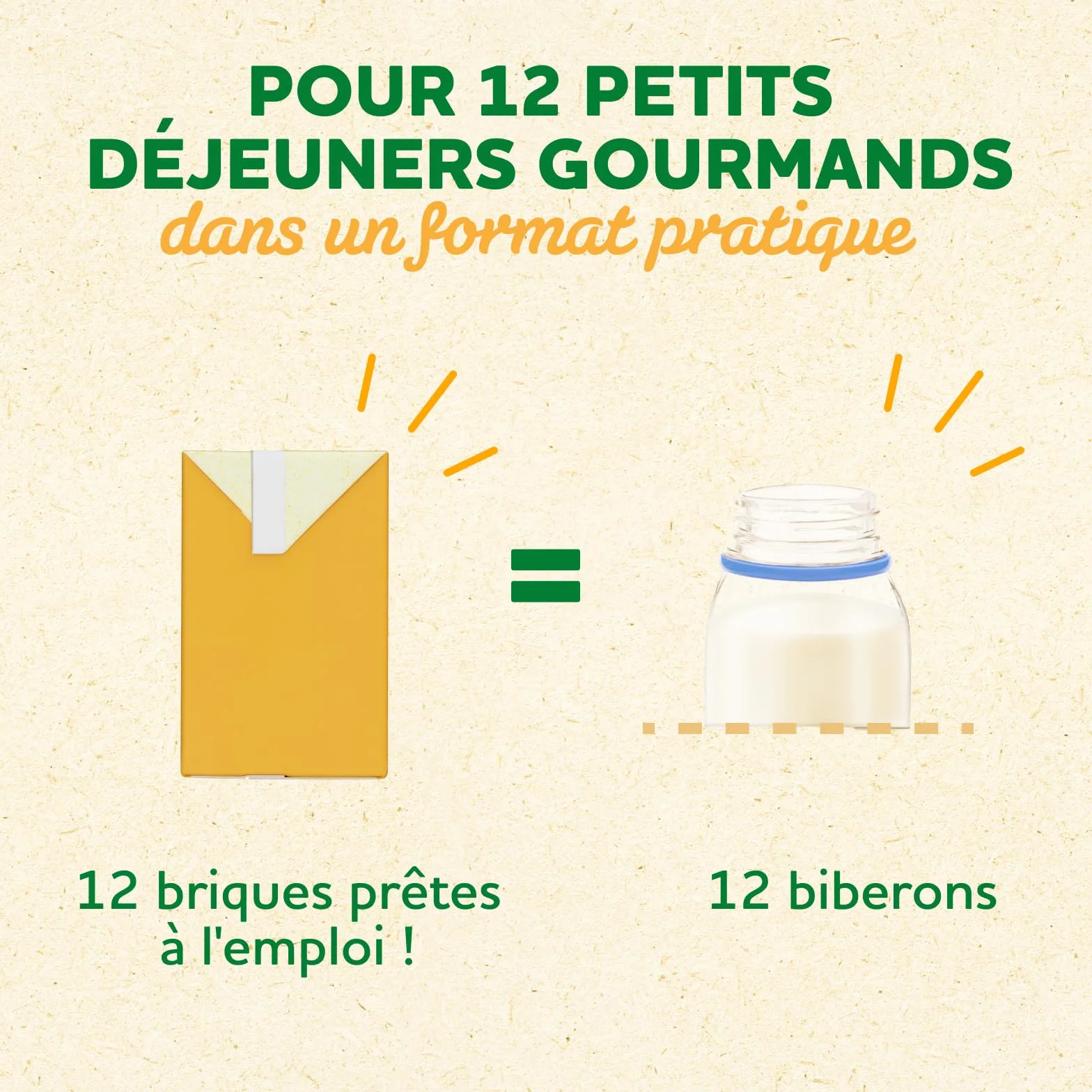 Blédina Blédidej Céréales bébé Biscuité Saveur Vanille Dès 12 Mois Lait bébé petit-déjeuner Calcium Vitamine C Fer Oméga 3 Format Pratique 12x250 mL