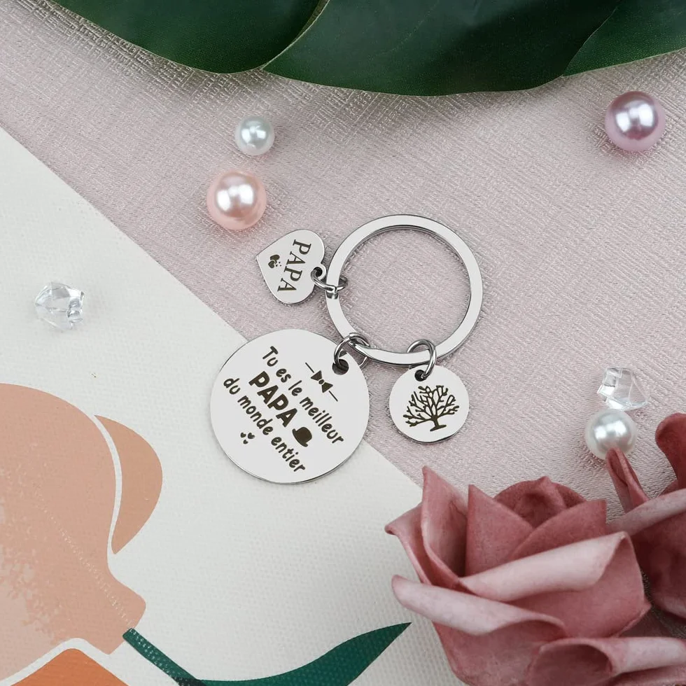 Porte-cles Papa Cadeau Fete Des Peres Anniversaire Idee Cadeau Original
