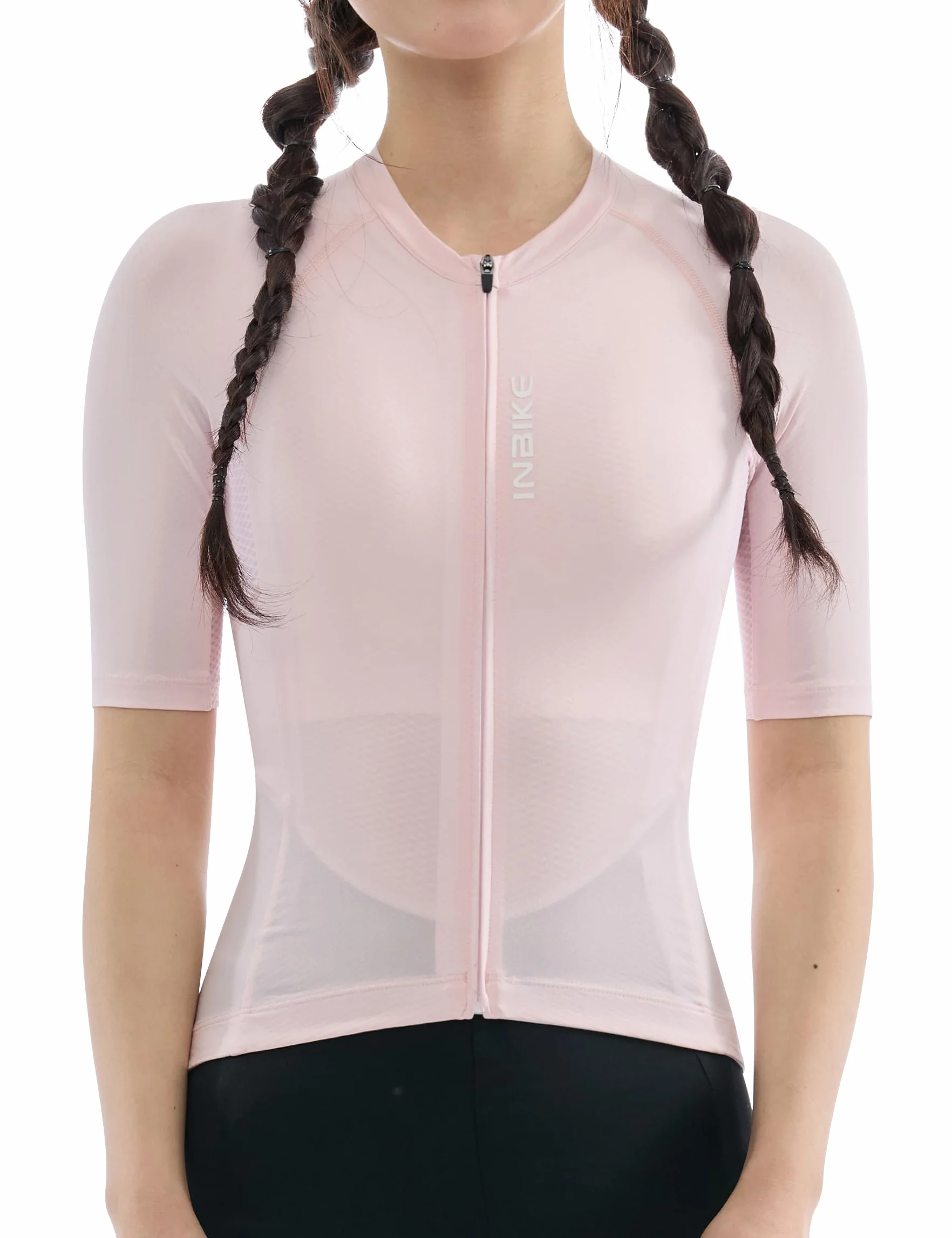 INBIKE Maillot Cyclisme Femme Haut Vélo Respirant 3 Poches Arrière Séchage Rapide