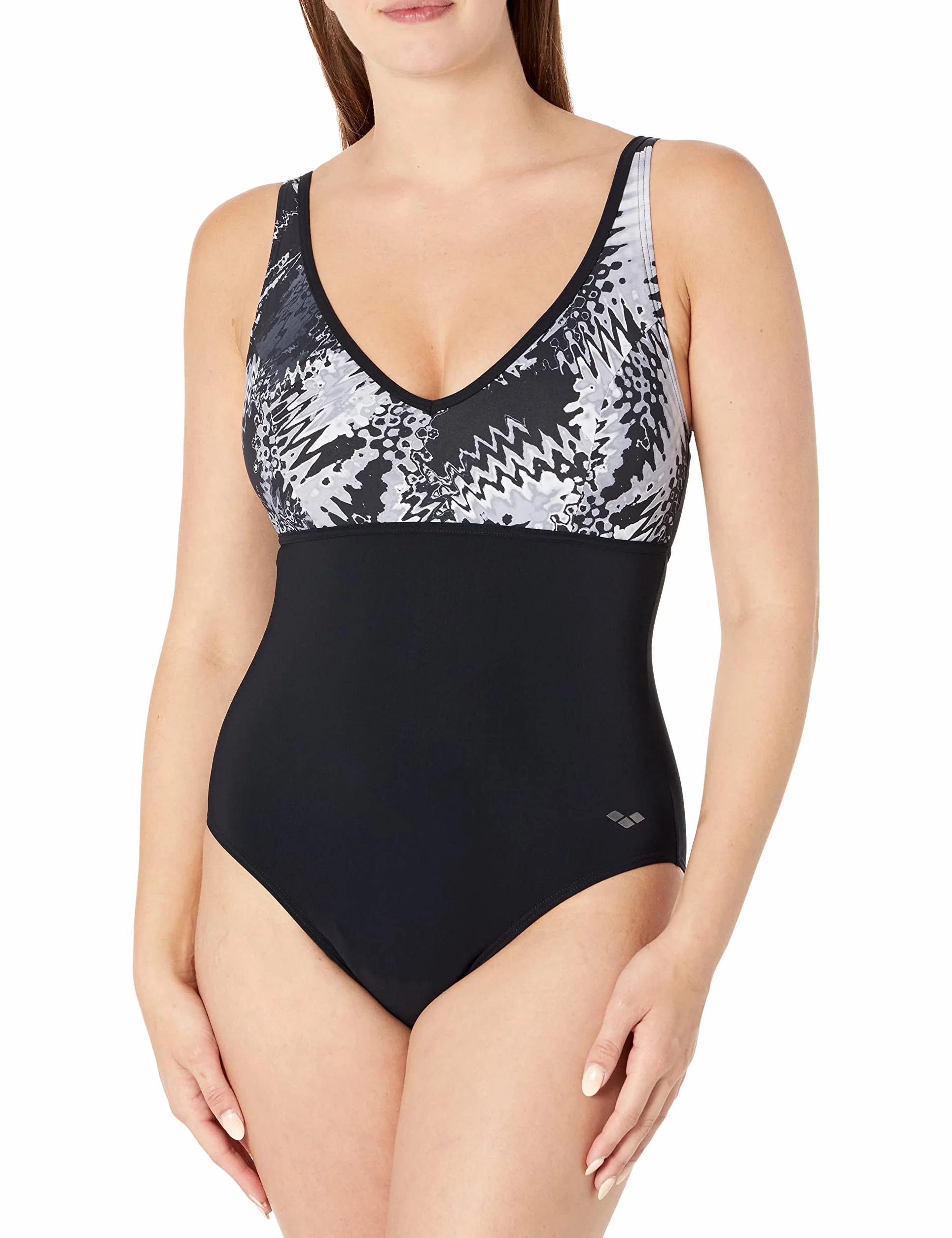 Arena Bañador Zora Wing Back One Piece Black Multi Slips de Bain Femme