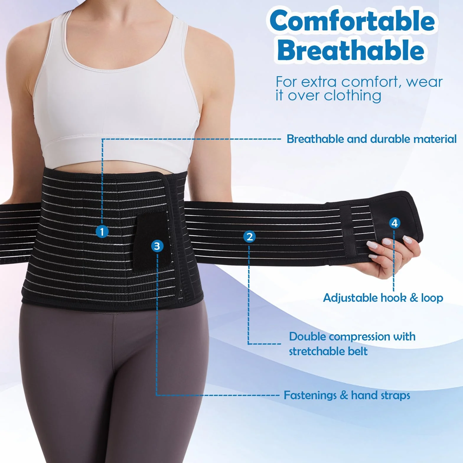 Paskyee Ceinture abdominale post-partum, post-chirurgie, soulagement douleurs dorsales