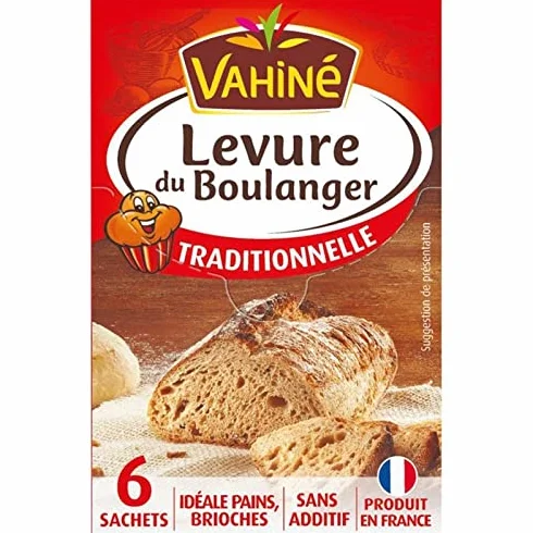 Vahiné Levure du Boulanger Traditionnelle par 6 Sachets de 8g (lot de 5 soit 30 sachets)