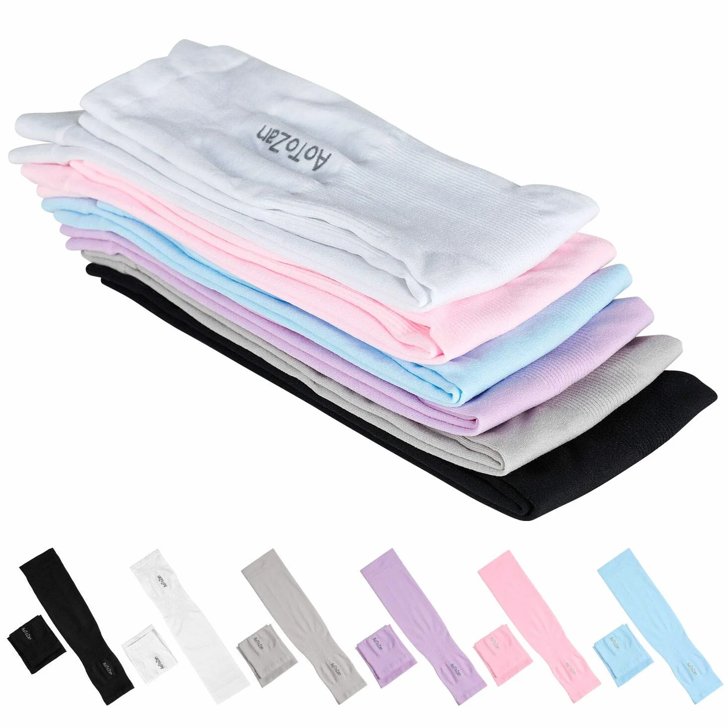 Manchon de Compression Bras UPF50+ UV Protection pour Sport Running Golf Cyclisme