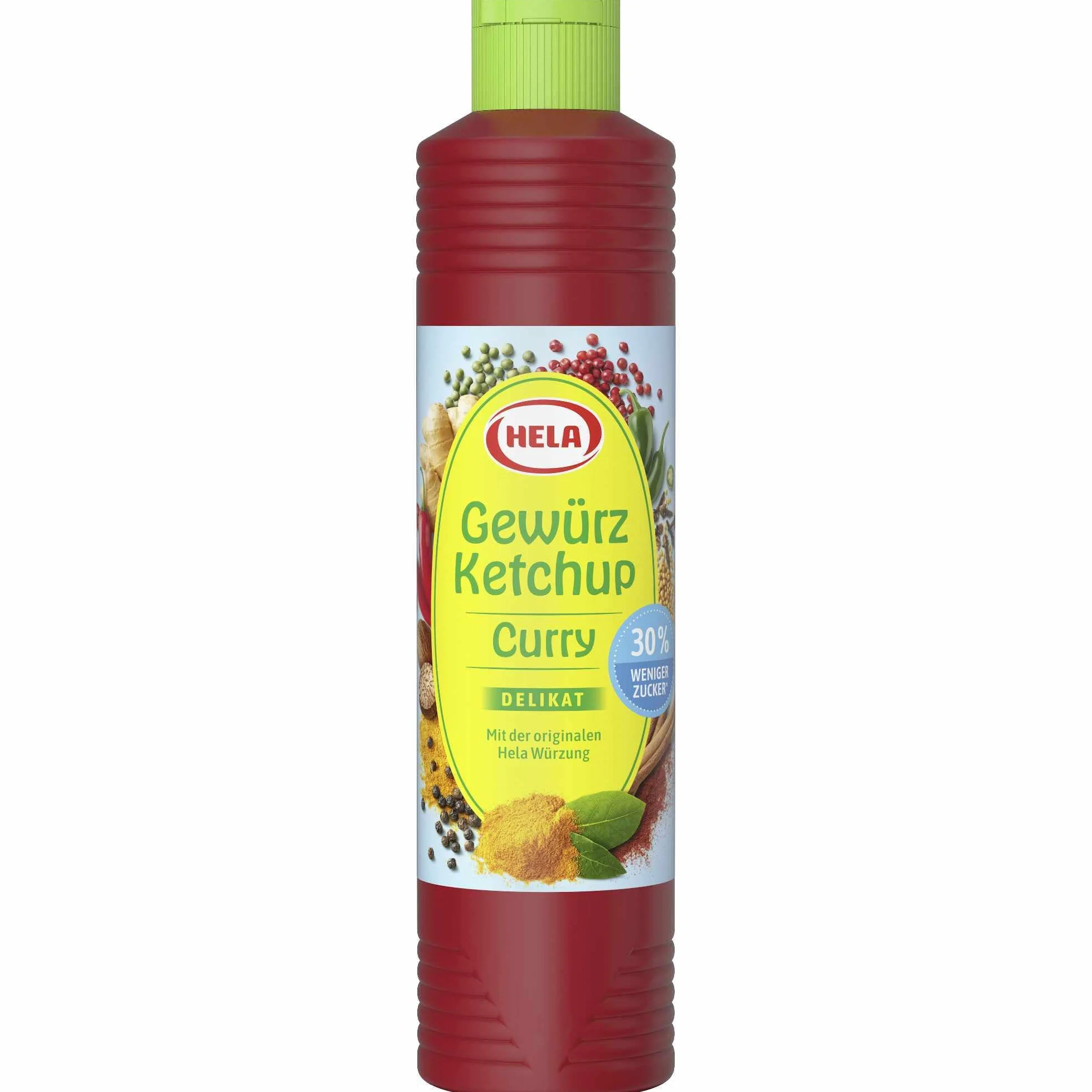 usy Lot de 6 bouteilles de 800 ml pour Hela Curry - Avec bloc usy - 30 % de sucre en moins