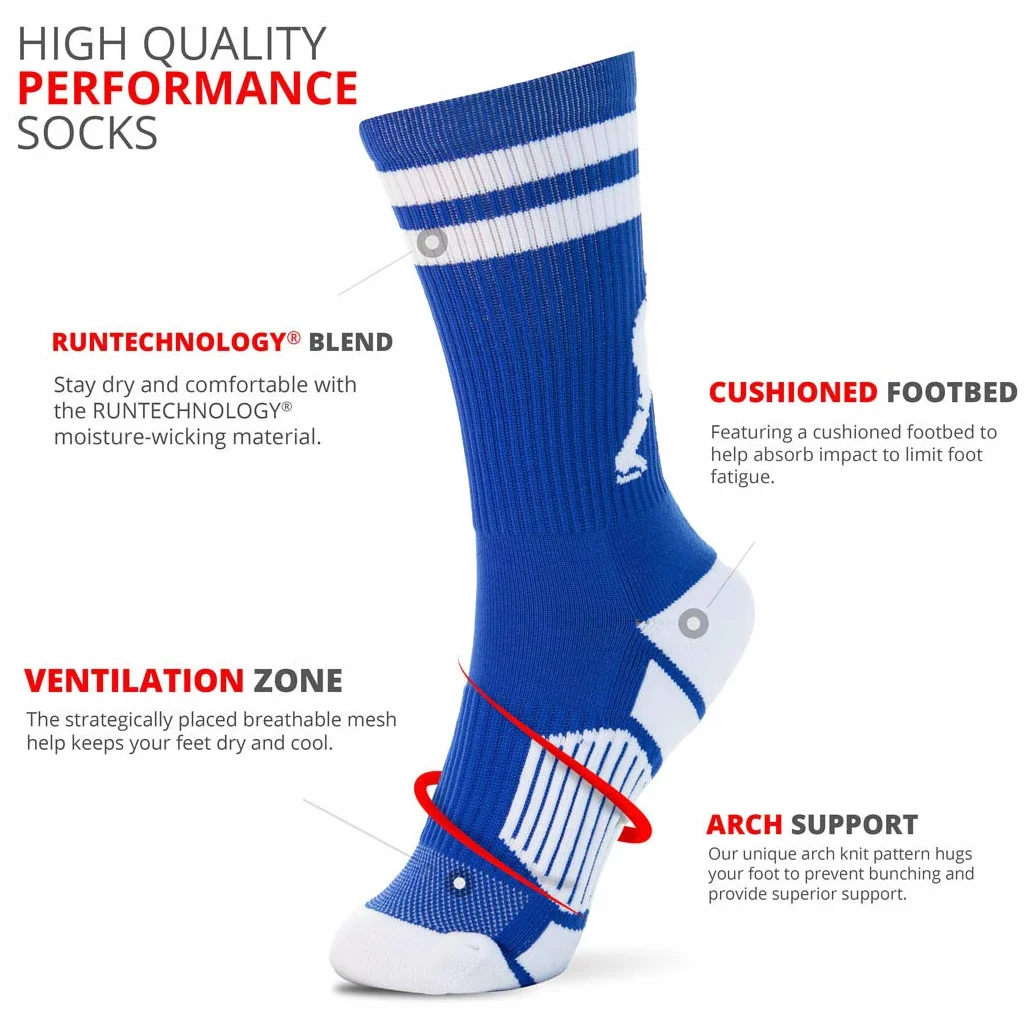 ChalkTalkSPORTS Chaussettes de hockey semi-rembourrées | Plusieurs couleurs et tailles