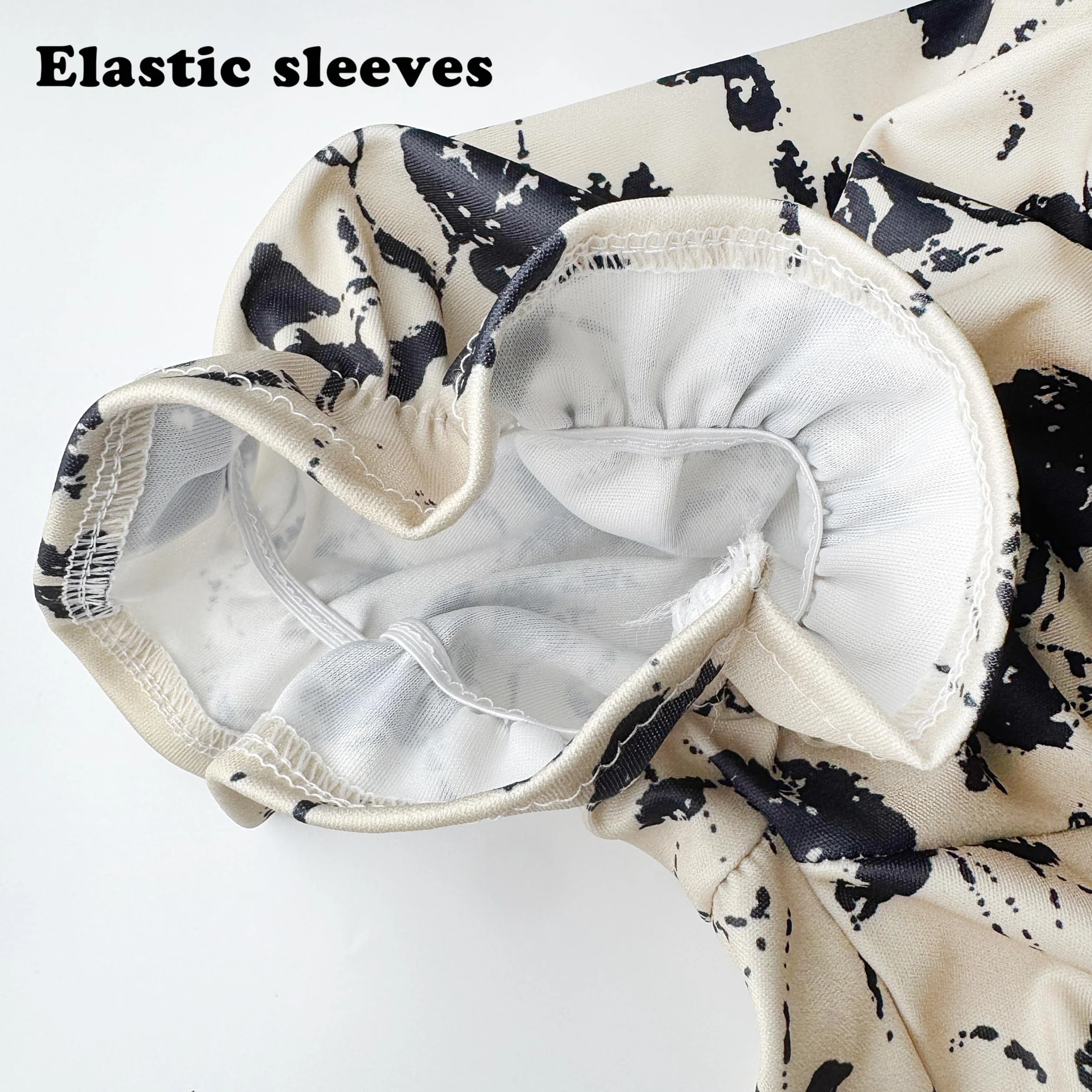 Robe de maternité à séchage rapide, manches courtes, col en goutte, élastique
