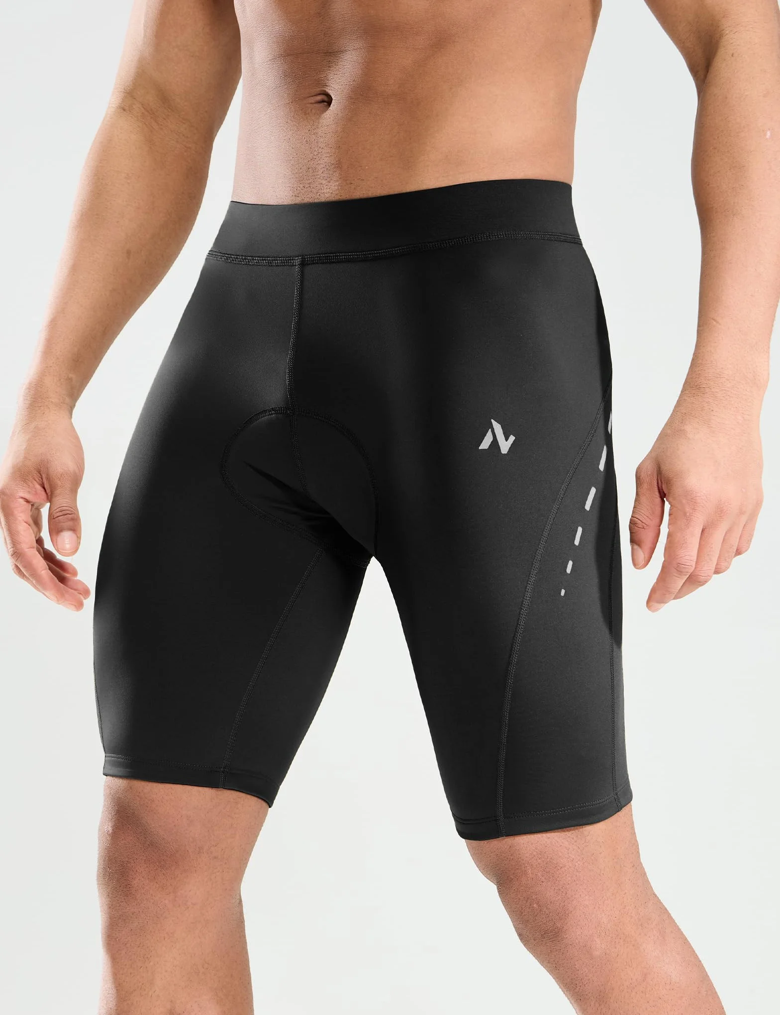 Short de Cyclisme pour Homme Rembourré 4D Respirant avec Poche Extensible