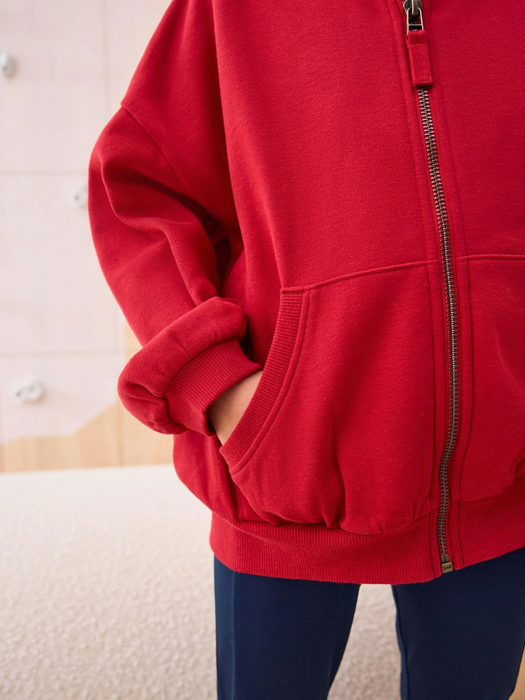 NEXT Fille Sweat à Capuche Sport zippé en Coton Majoritaire
