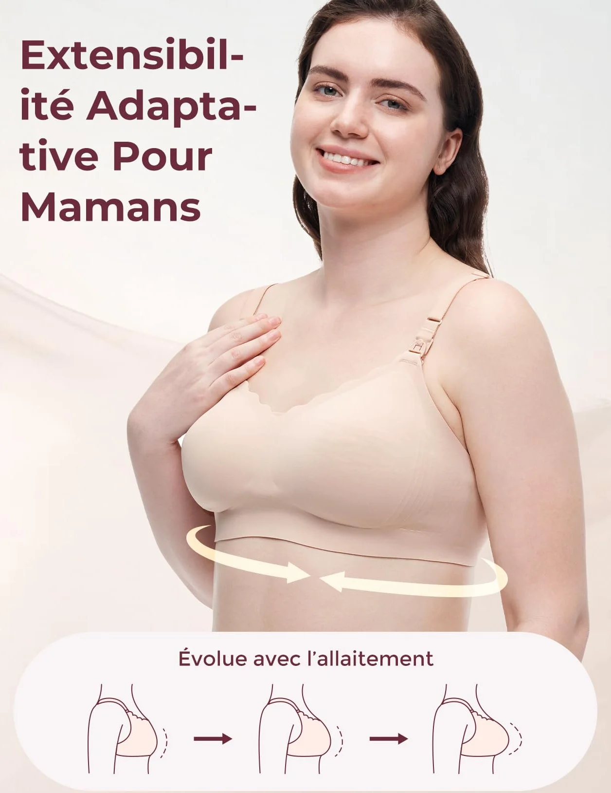 Momcozy Soutien-Gorge 4 en 1 d'allaitement Multifonction Respirant avec Fonction Rafraîchissante