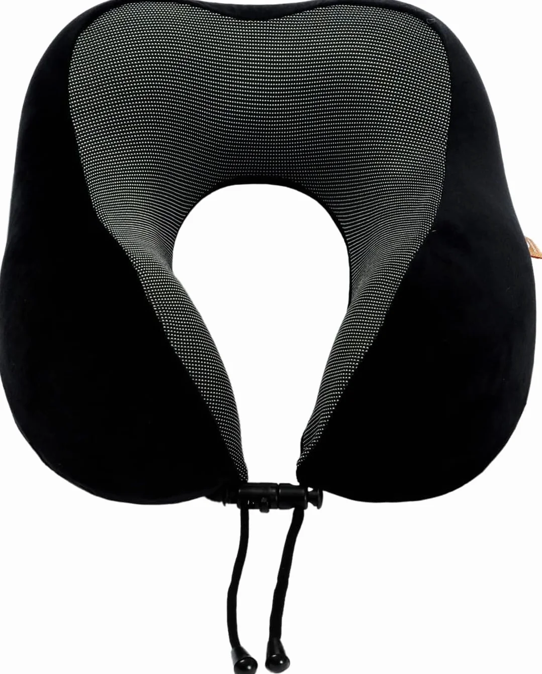 Oreiller de voyage en mousse à mémoire de forme cervical 360 degrés Noir