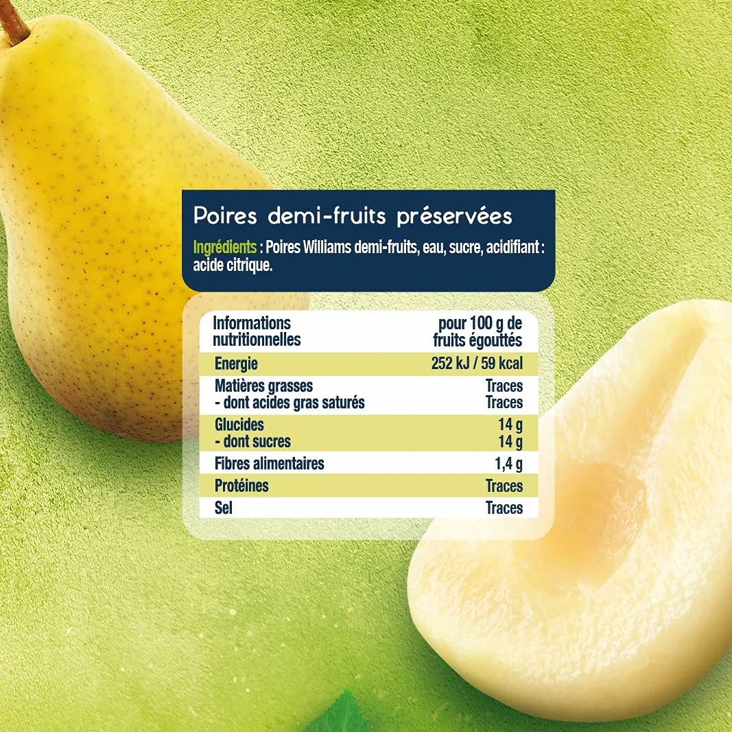 ST MAMET Depuis 1953 Poire Williams 850g Lot de 4