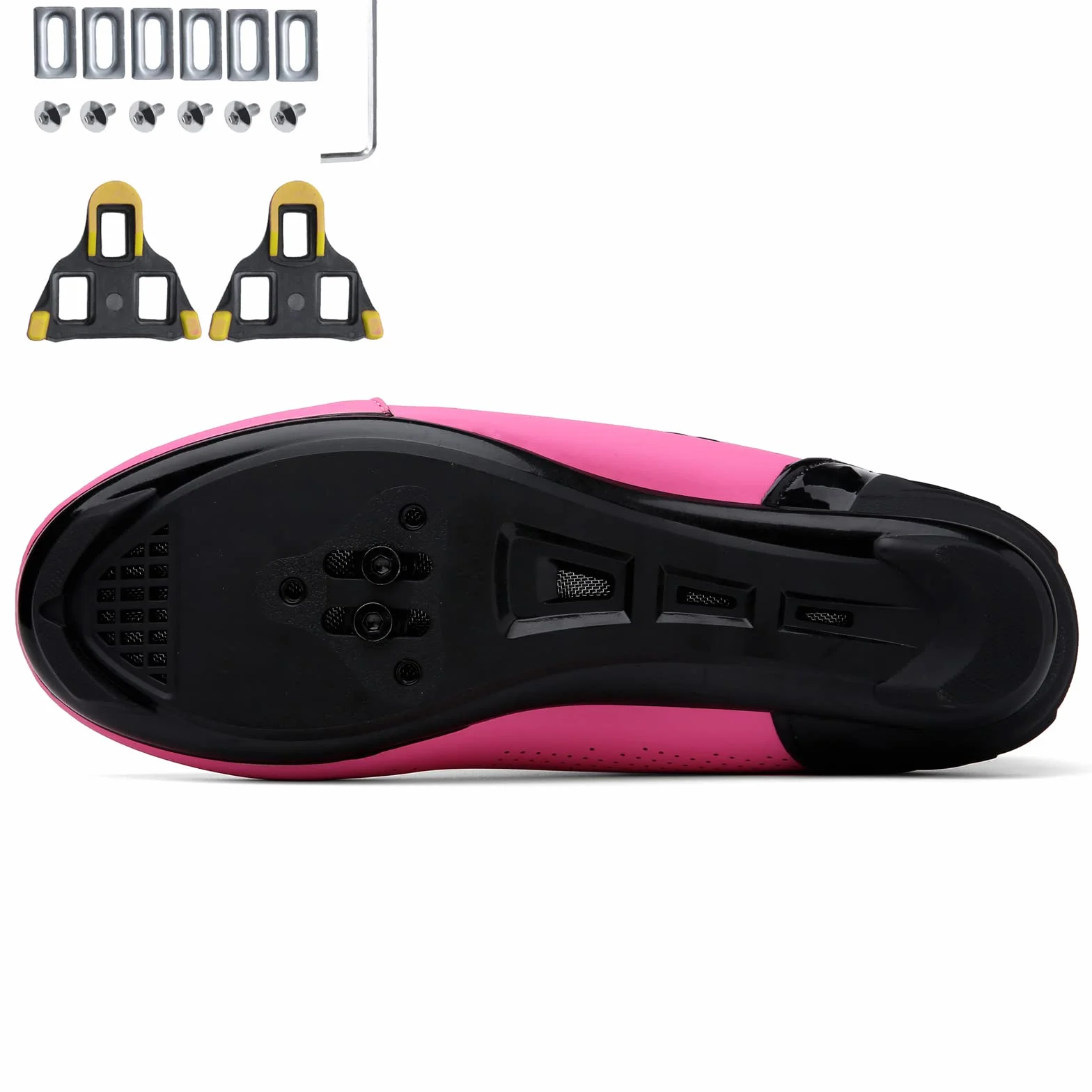 Chaussures Cyclisme Femme Route VTT Compatibles Crampons Pivotantes