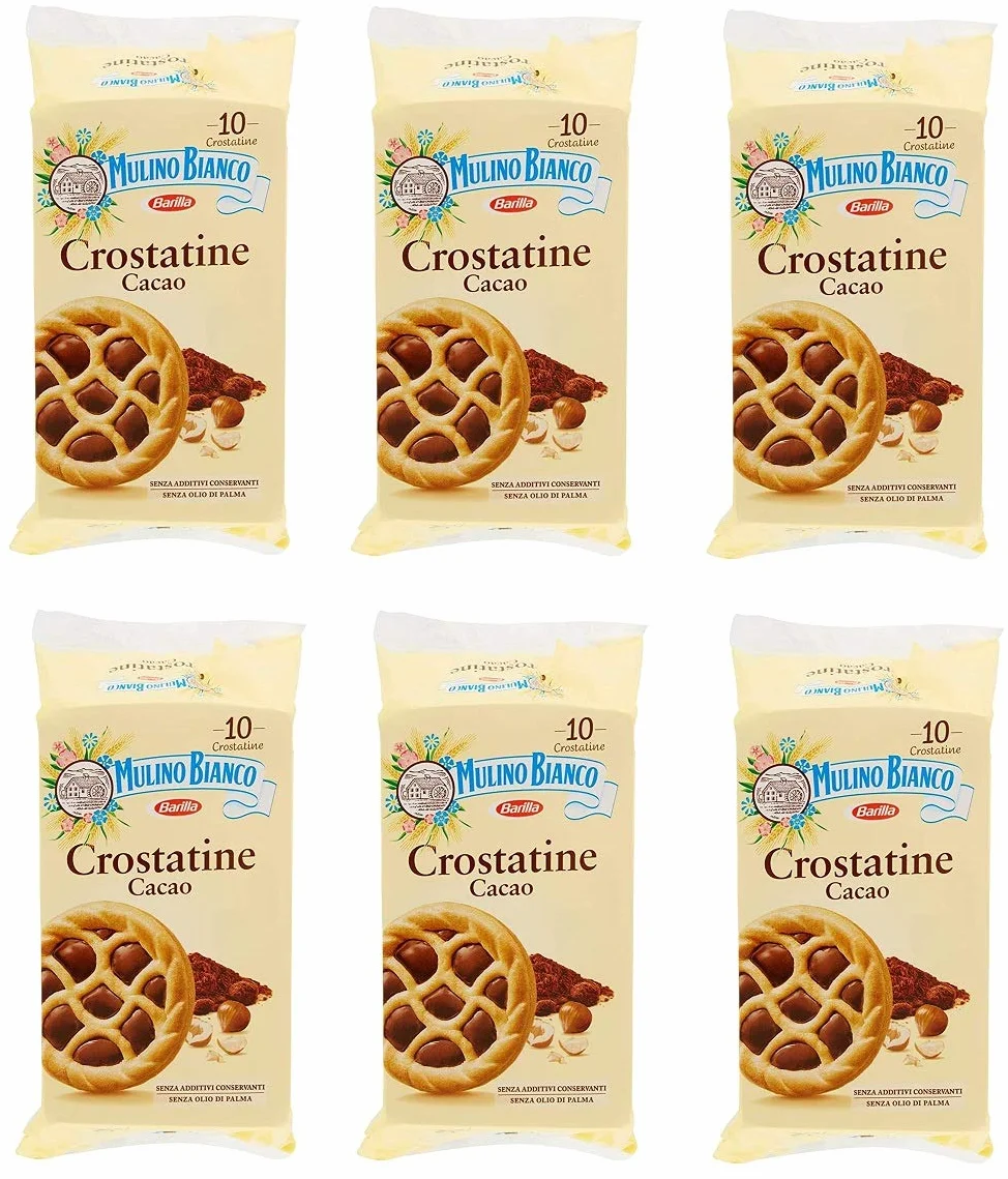 Mulino Bianco Crostatina Lot de 6 tartelettes au chocolat (10 x 24 g)