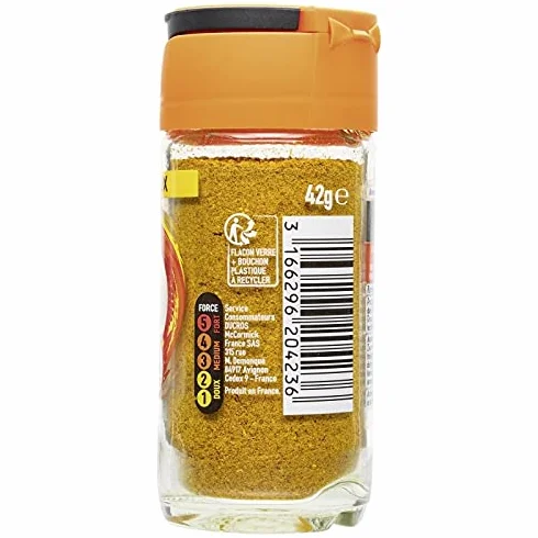 DUCROS - Curry Poudre 42G - Lot De 4 - Livraison Gratuite