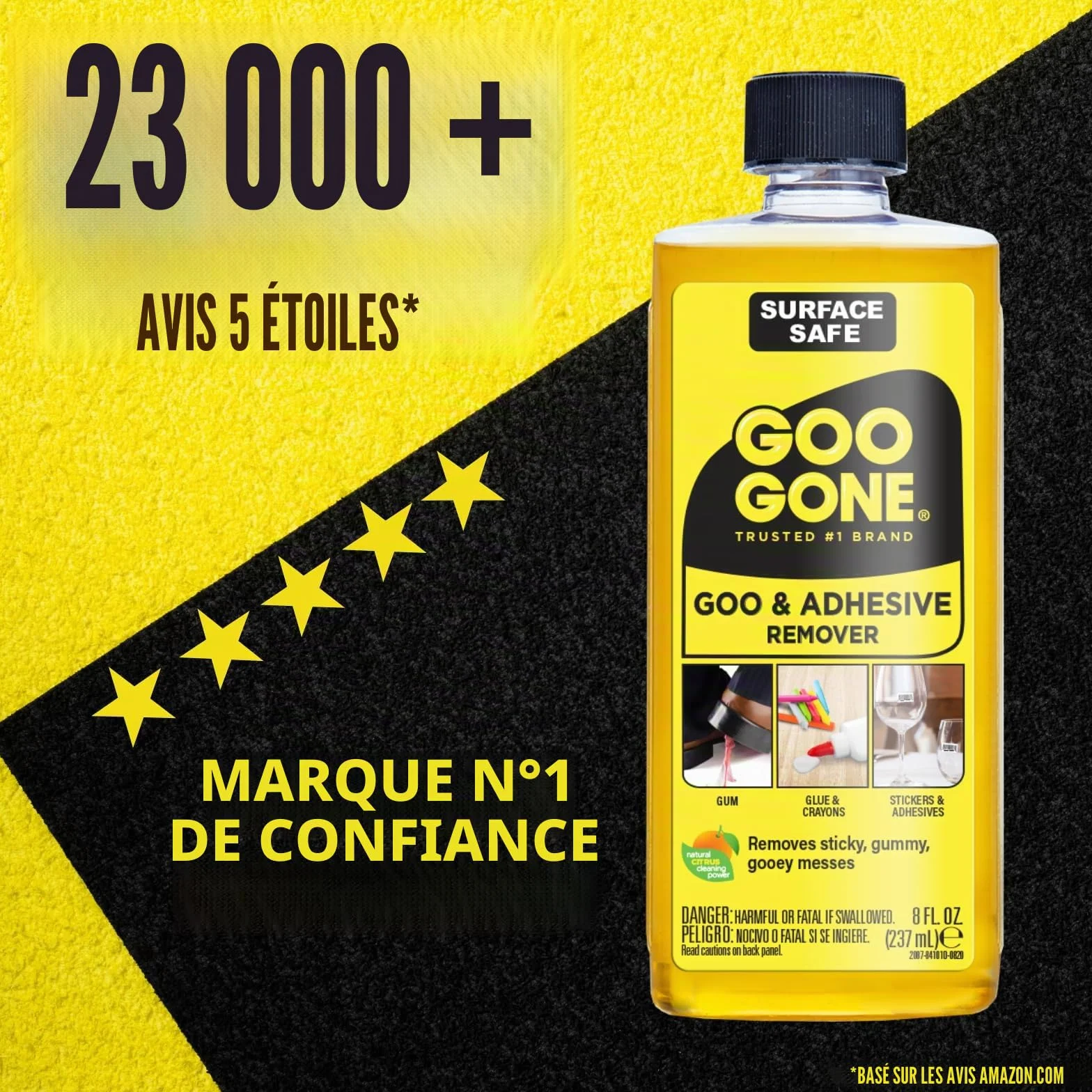 Goo a goûter mac-gg12 remover liquide de sécurité de surface d'origine, jaune