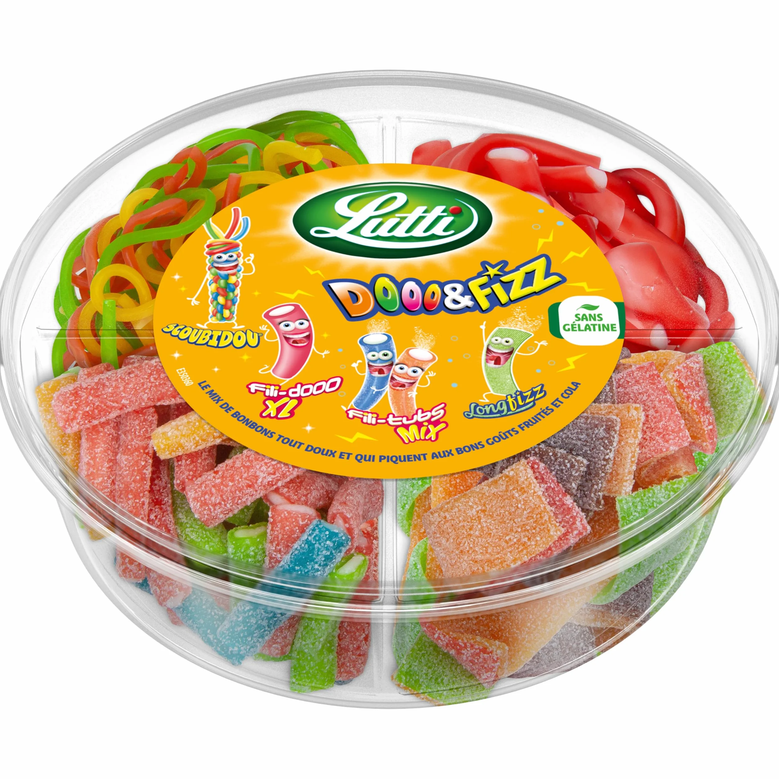 Lutti Boîte Dooo & Fizz Bonbons 450 g