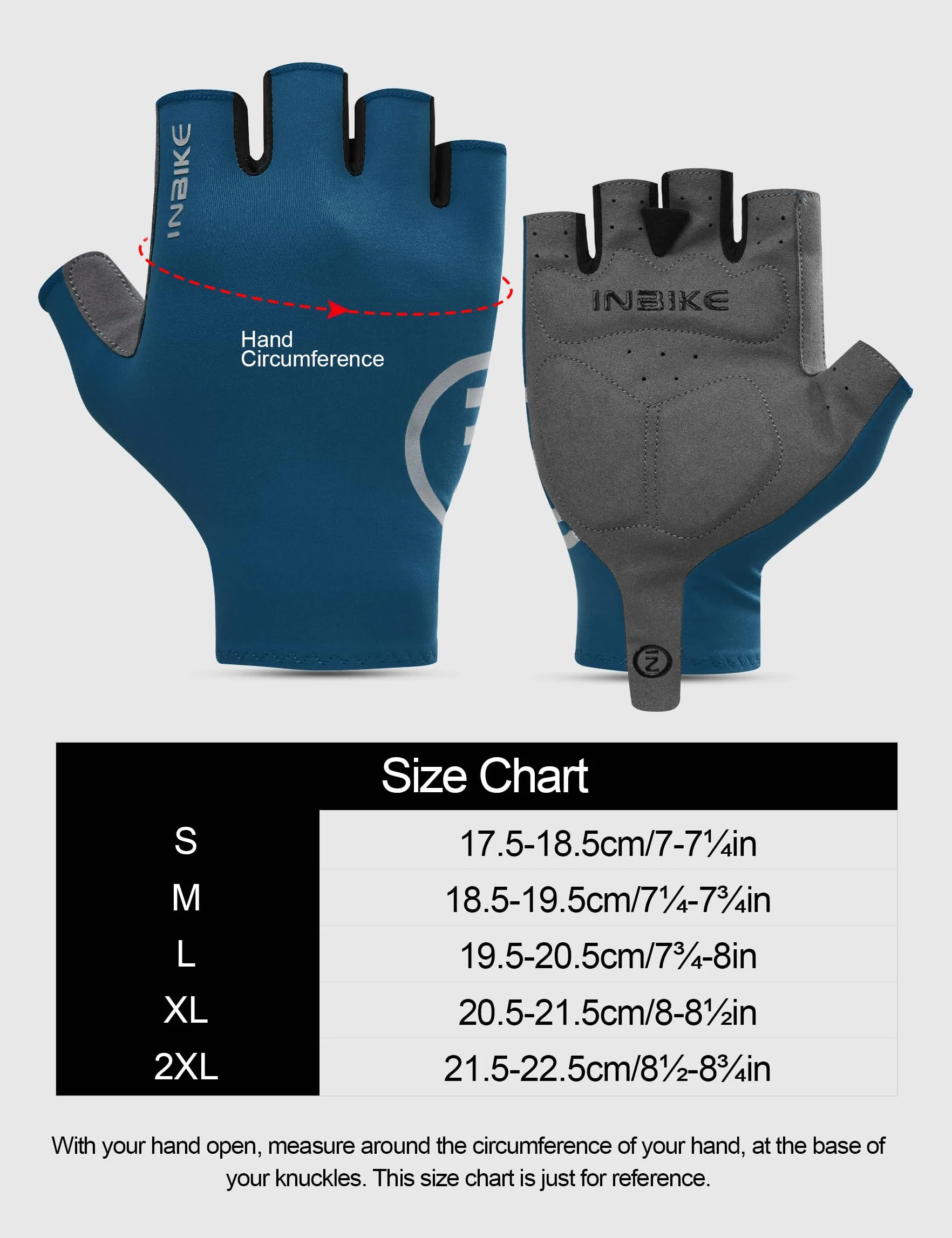 INBIKE Gants de Cyclisme d'été Courts Unisexe VTT Homme Femme Tissu Frais Léger Respirant Séchage Rapide Antidérapants Sport