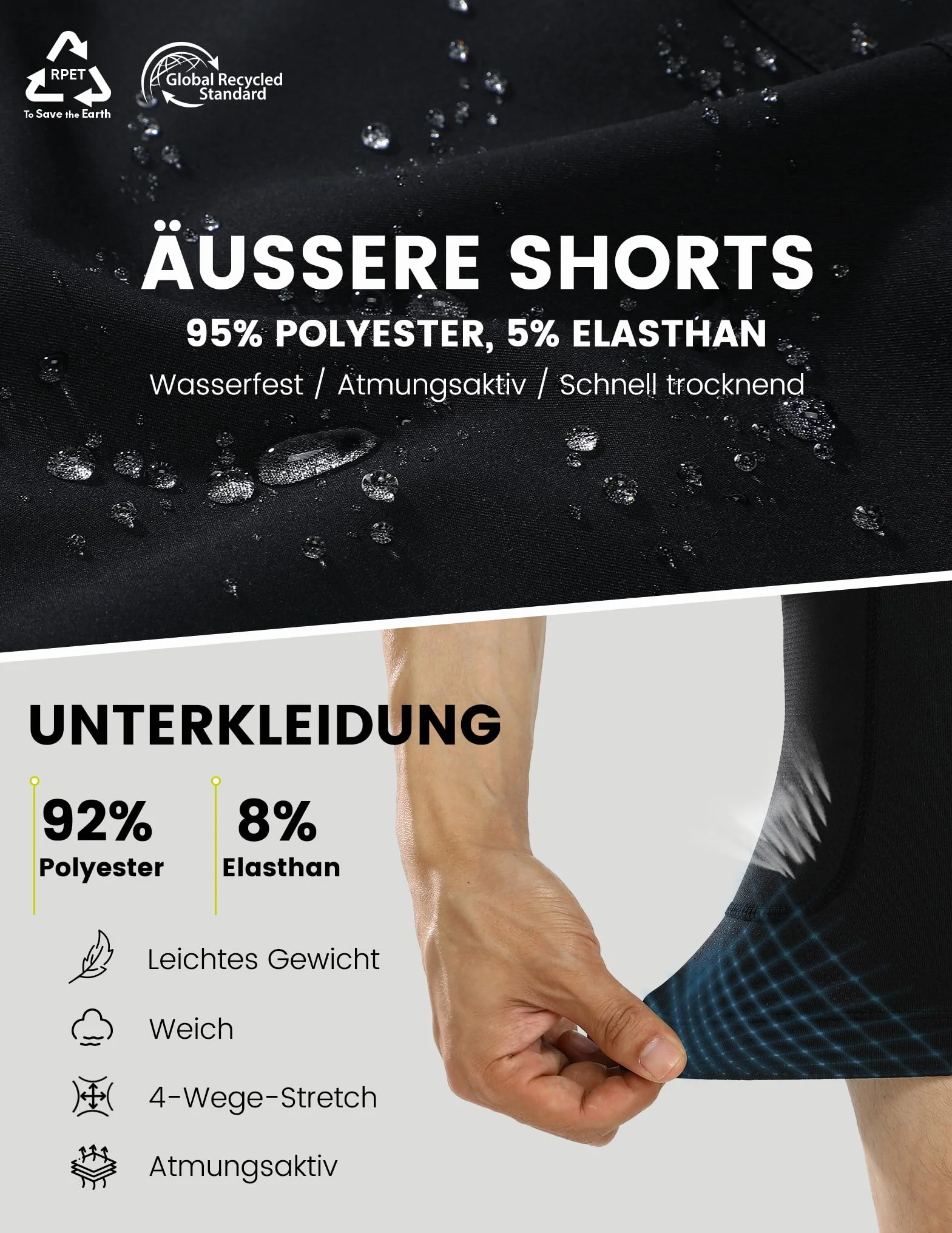 Nepest Short de VTT rembourré 4D Homme avec Poche zippée