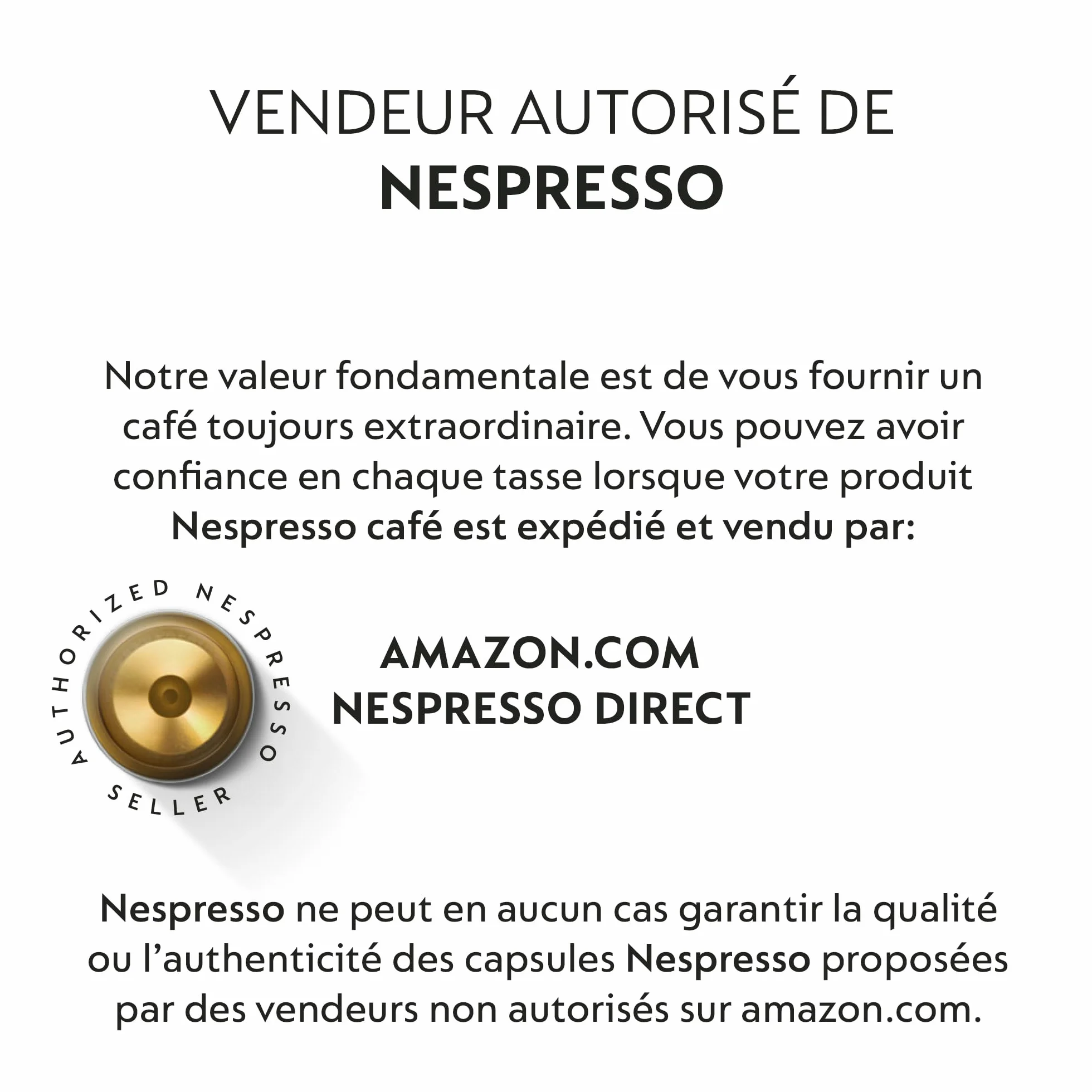 Nespresso Lot de 50 capsules de café Volluto Espresso