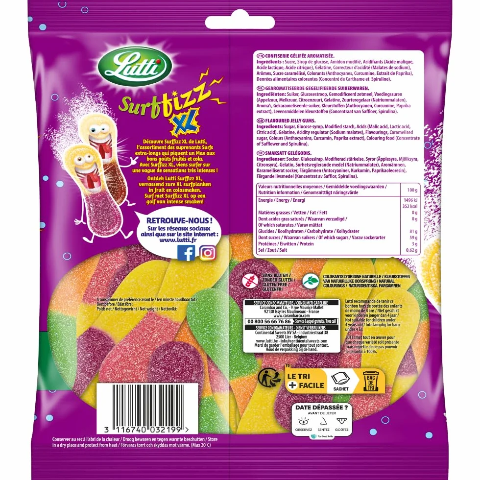 LUTTI Maxi Surf Fizz Mix 200g