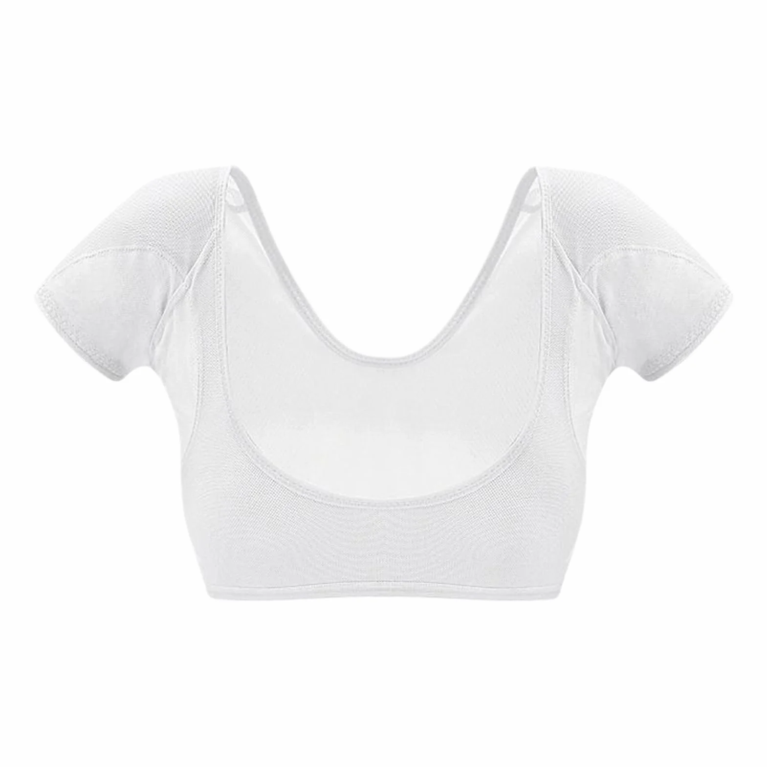 Gilet de sudation sous les aisselles, coussinet résistant, lavable réutilisable manches courtes, bouclier respirant séchage rapide