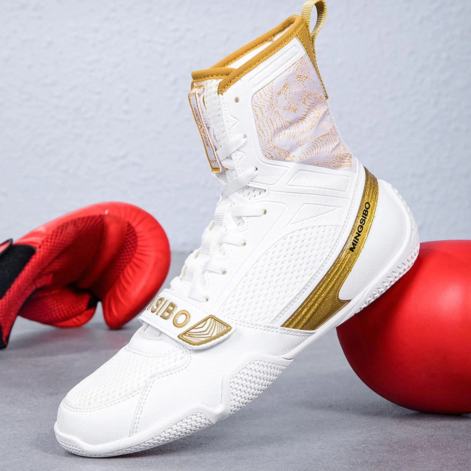 BLBK Chaussure Boxe Anglaise Bottes de Boxe Mixte