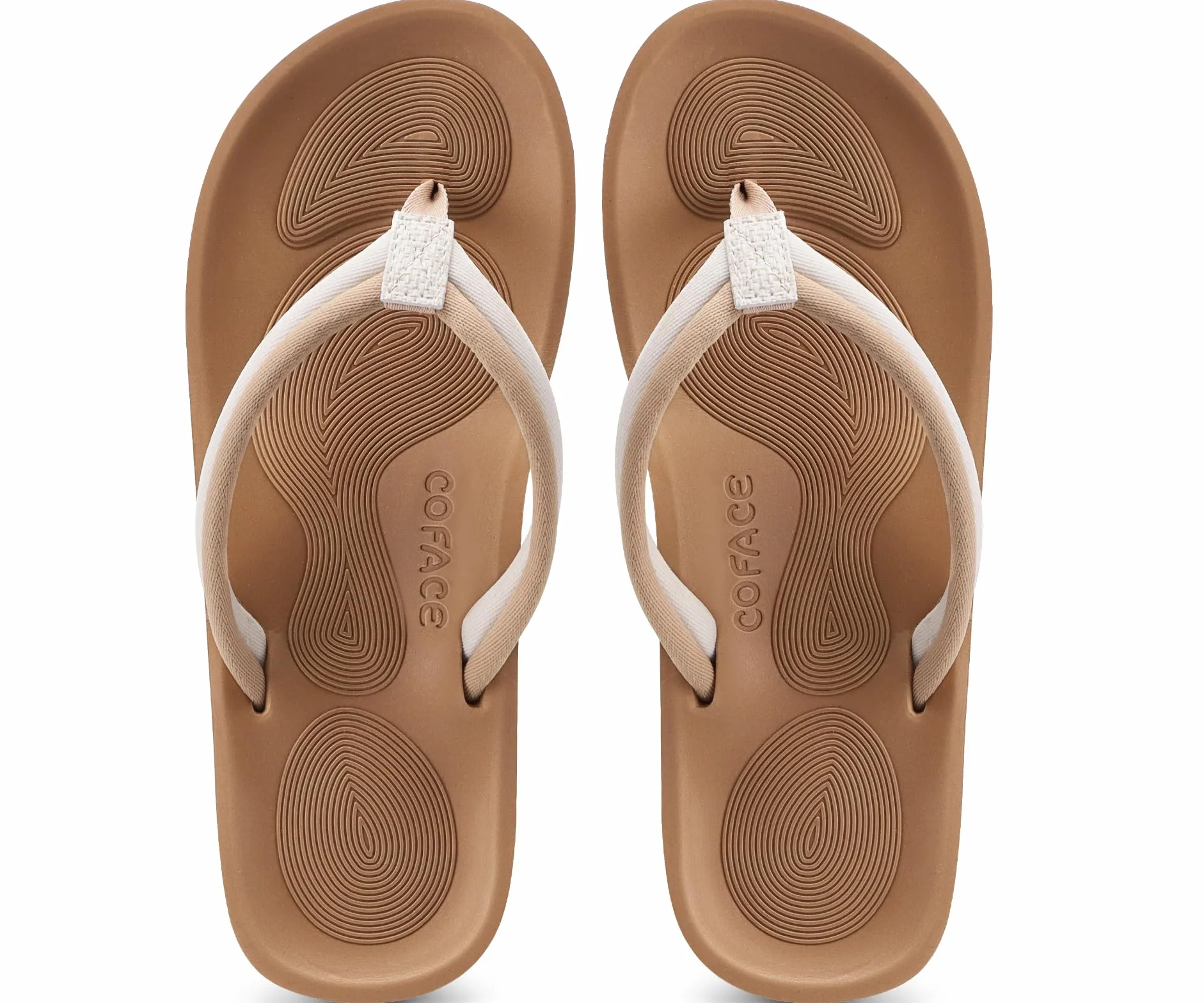 COFACE Tongs Femme Sandales de Plage Légères Antidérapantes Flip Flop