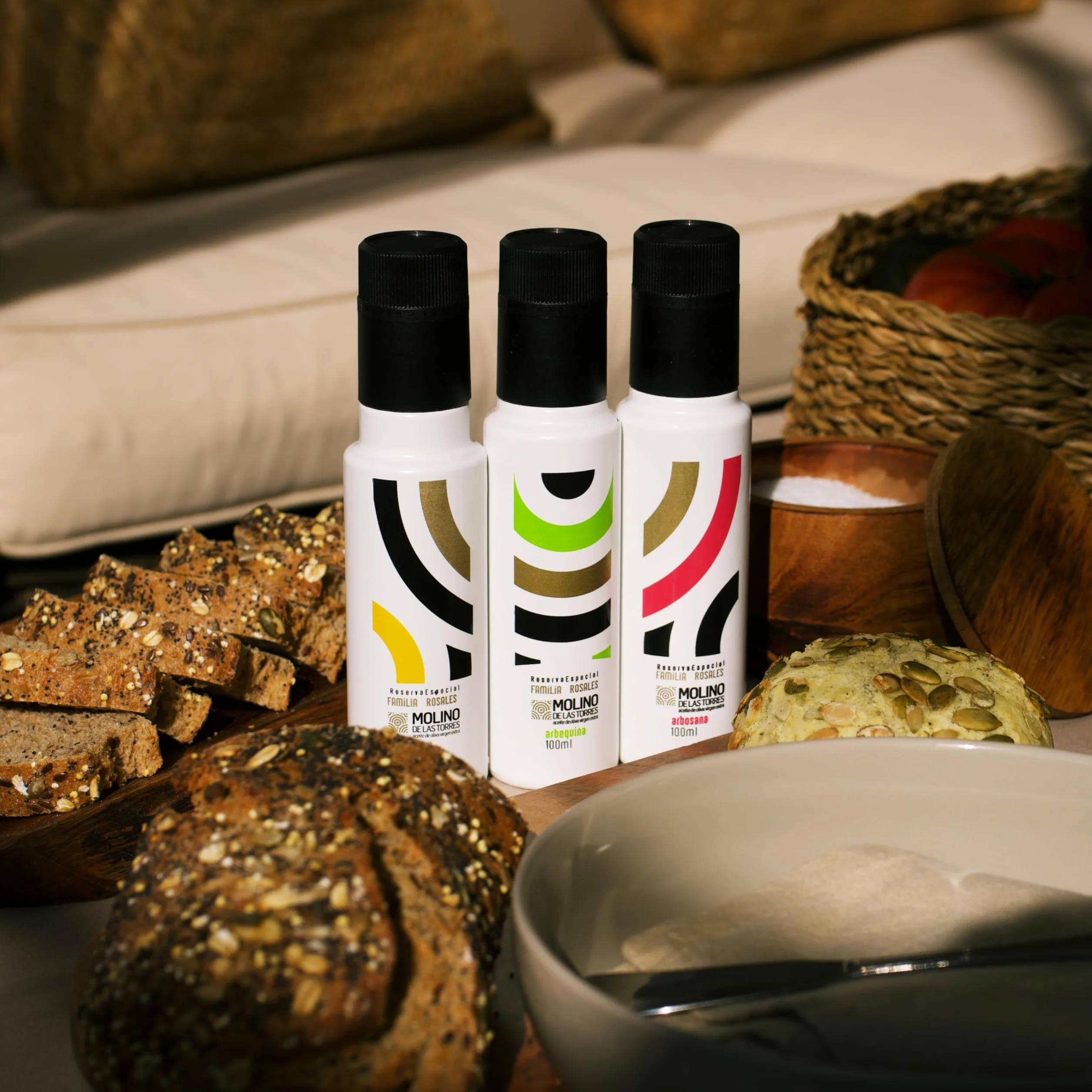 MOLINO DE LAS TORRES 3 x 100 ML Huile d Olive Extra Variété PICUAL, ARBEQUINA, ARBOSANA d’origine Andalousie Espagne- Huile Olive Récolte Précoce (Octobre 2025) de qualité supérieure