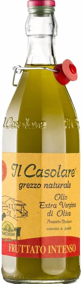 Farchioni Il Casolare - Fruttato Intenso Saveur - Huile d'Olive Extra Vierge (1 Litre) | Non Filtré et Pressé à Froid | Non Filtré et Pressé à Froid