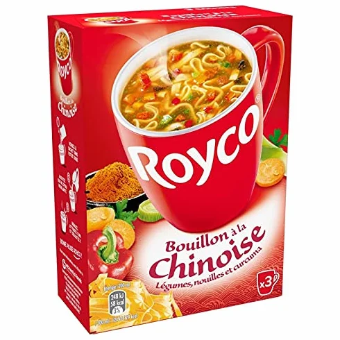 MINUTE SOUP BOUILLON À LA CHINOISE 47G, ROYCO, LOT DE 4