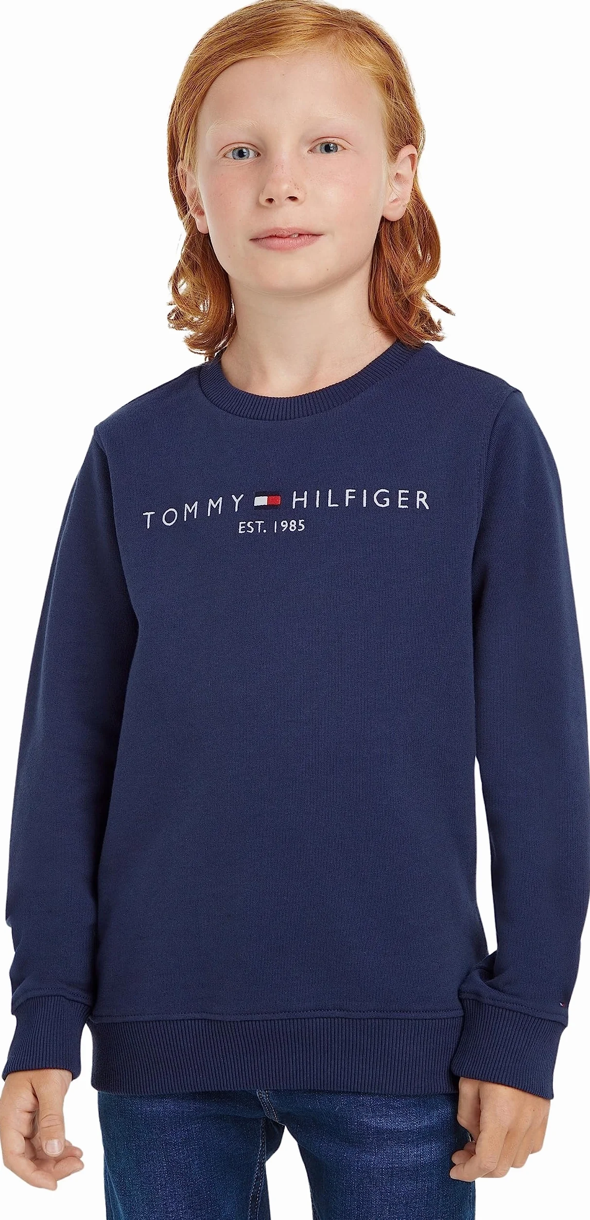 Tommy Hilfiger Essential Sweat Enfant Unisexe sans Capuche