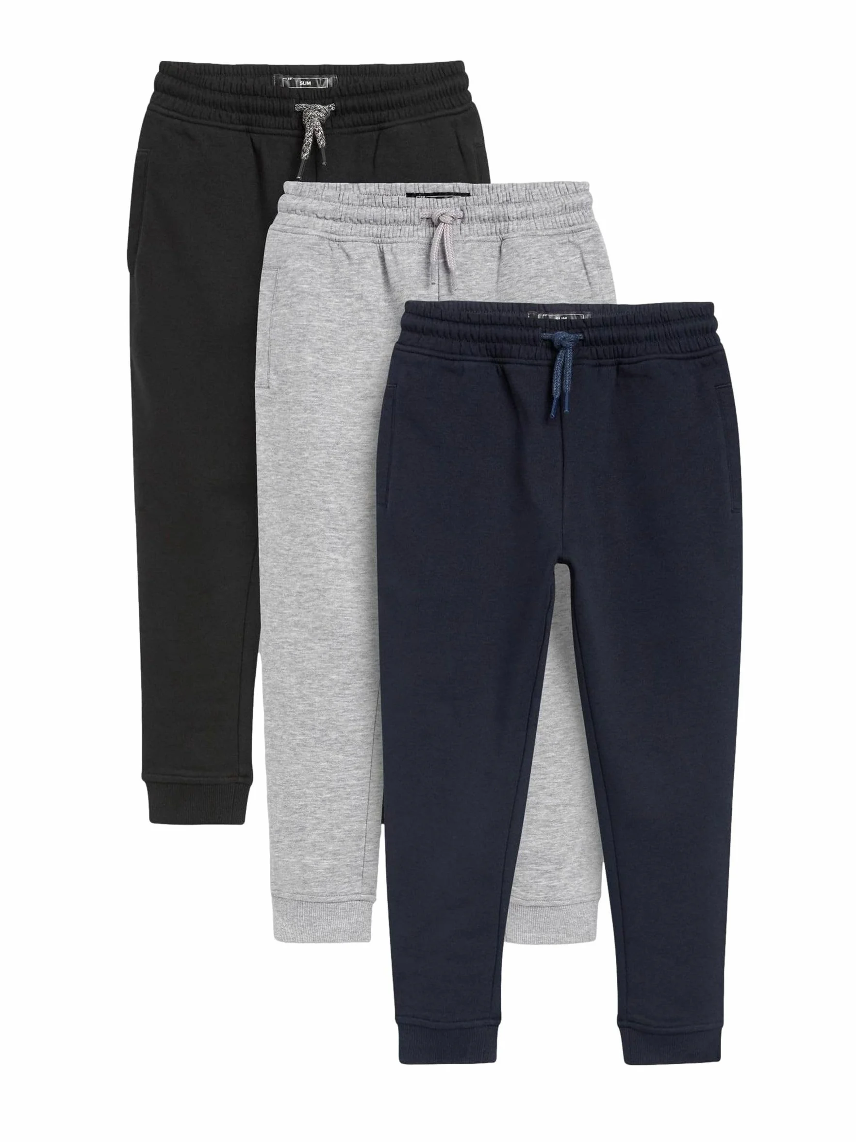NEXT Garçon Pantalon de Jogging Slim Lot de 3