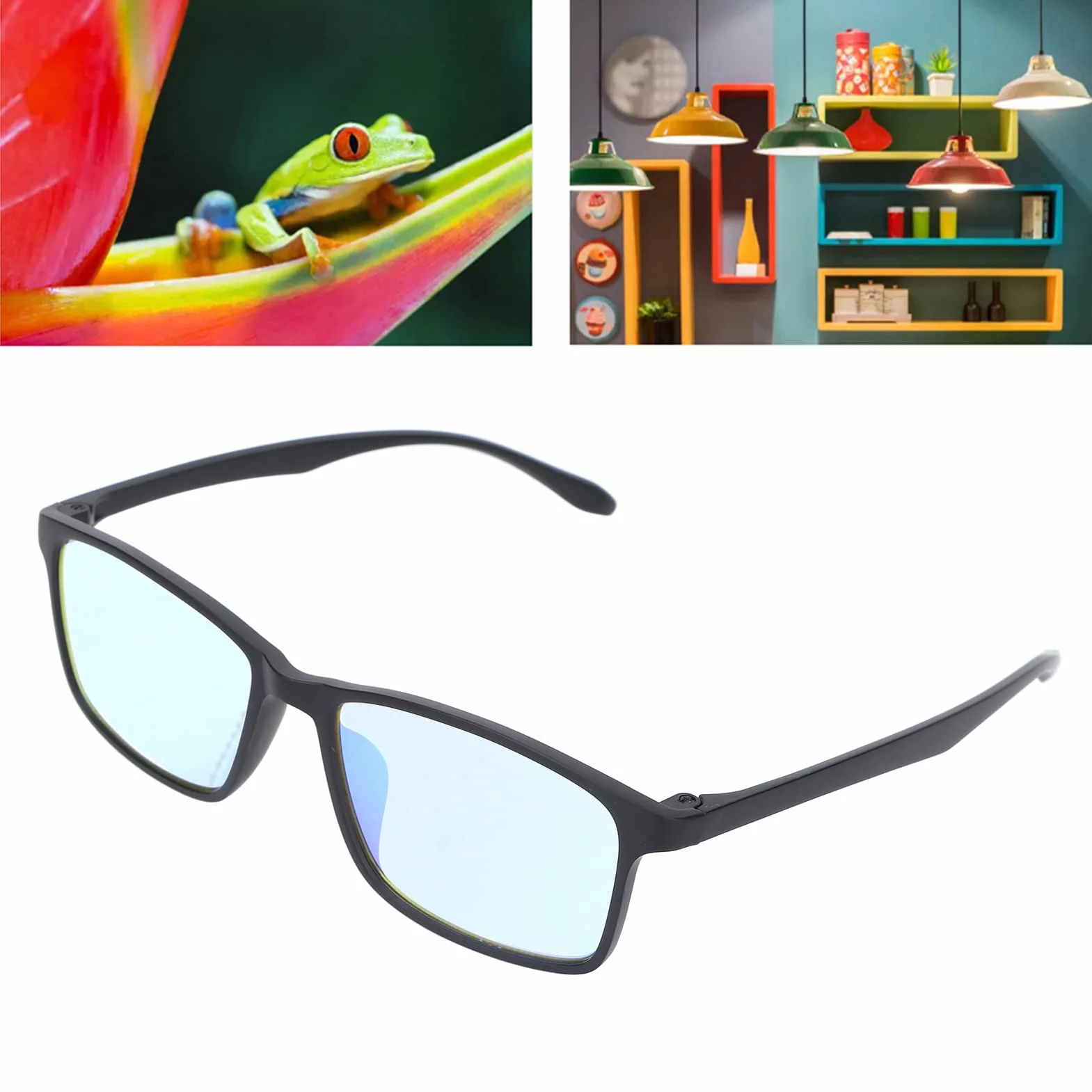 Lunettes Daltonien Correction Rouge-Vert Intérieur Extérieur pour Femmes et Hommes