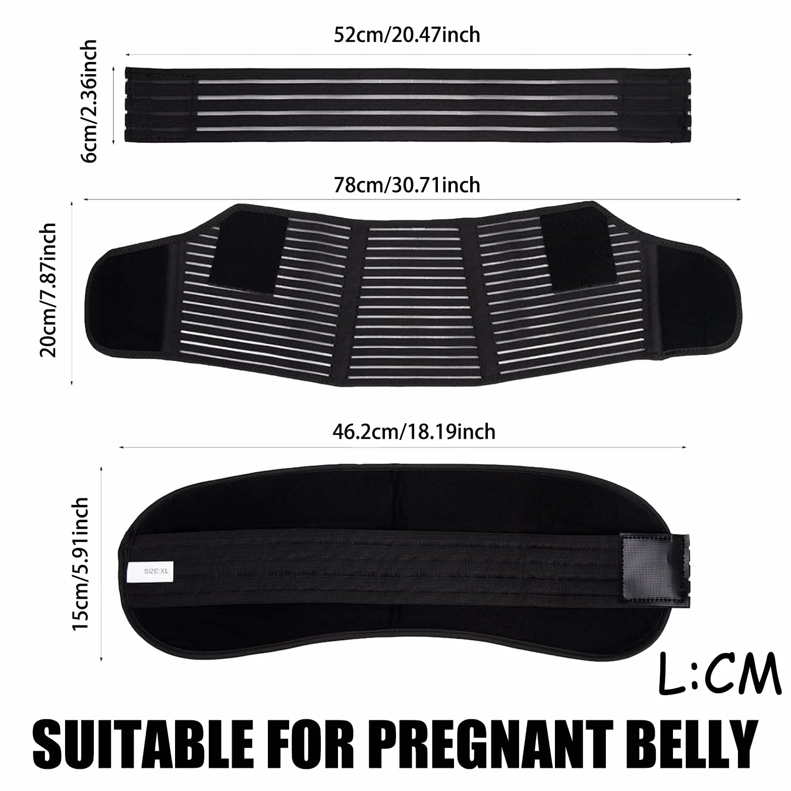 VPB Ceinture De Grossesse Soutien Abdominal, Support Lombaire