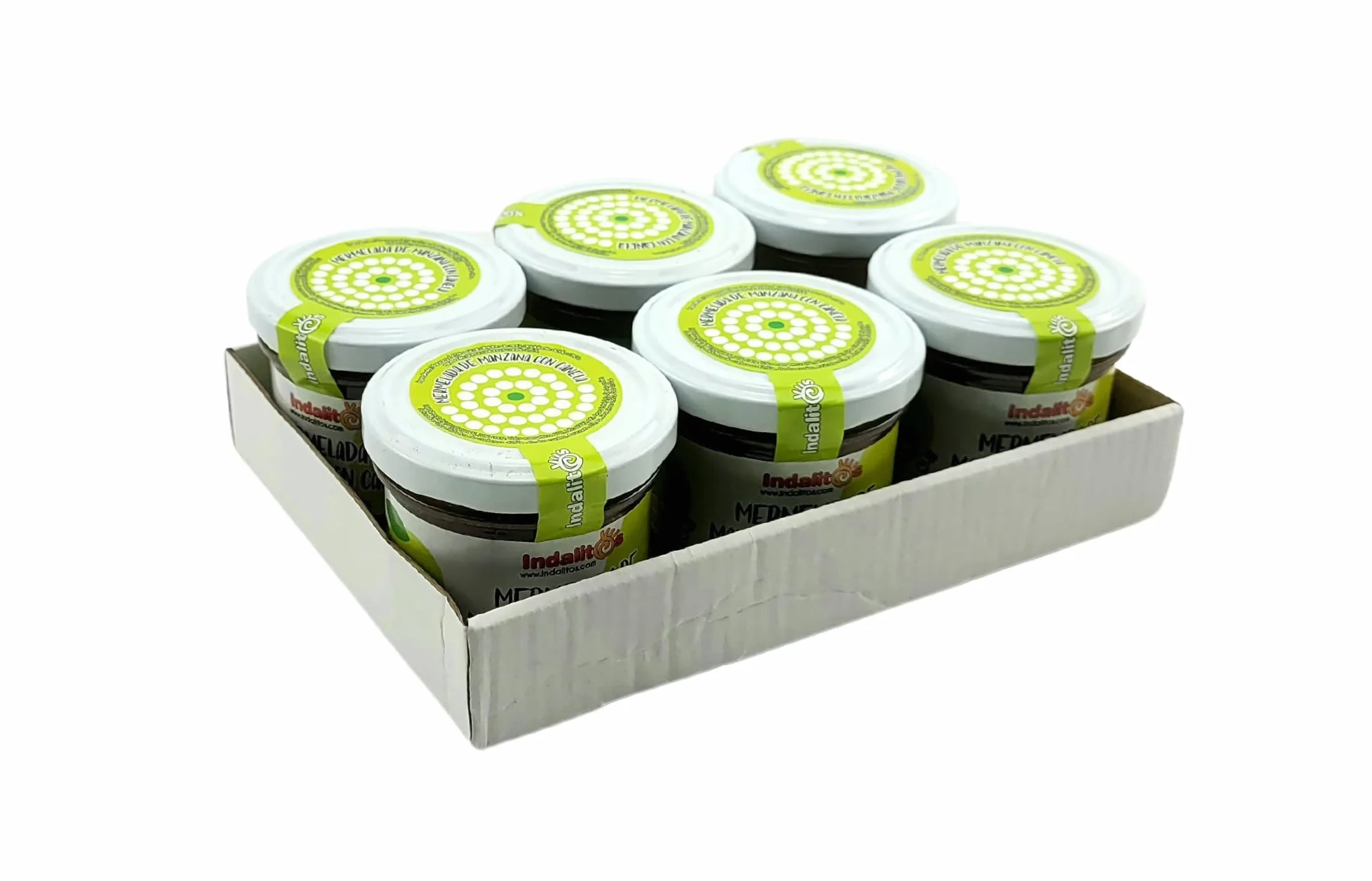 Indalitos - Confiture de pommes vertes à la cannelle - Pack 3 x 120g