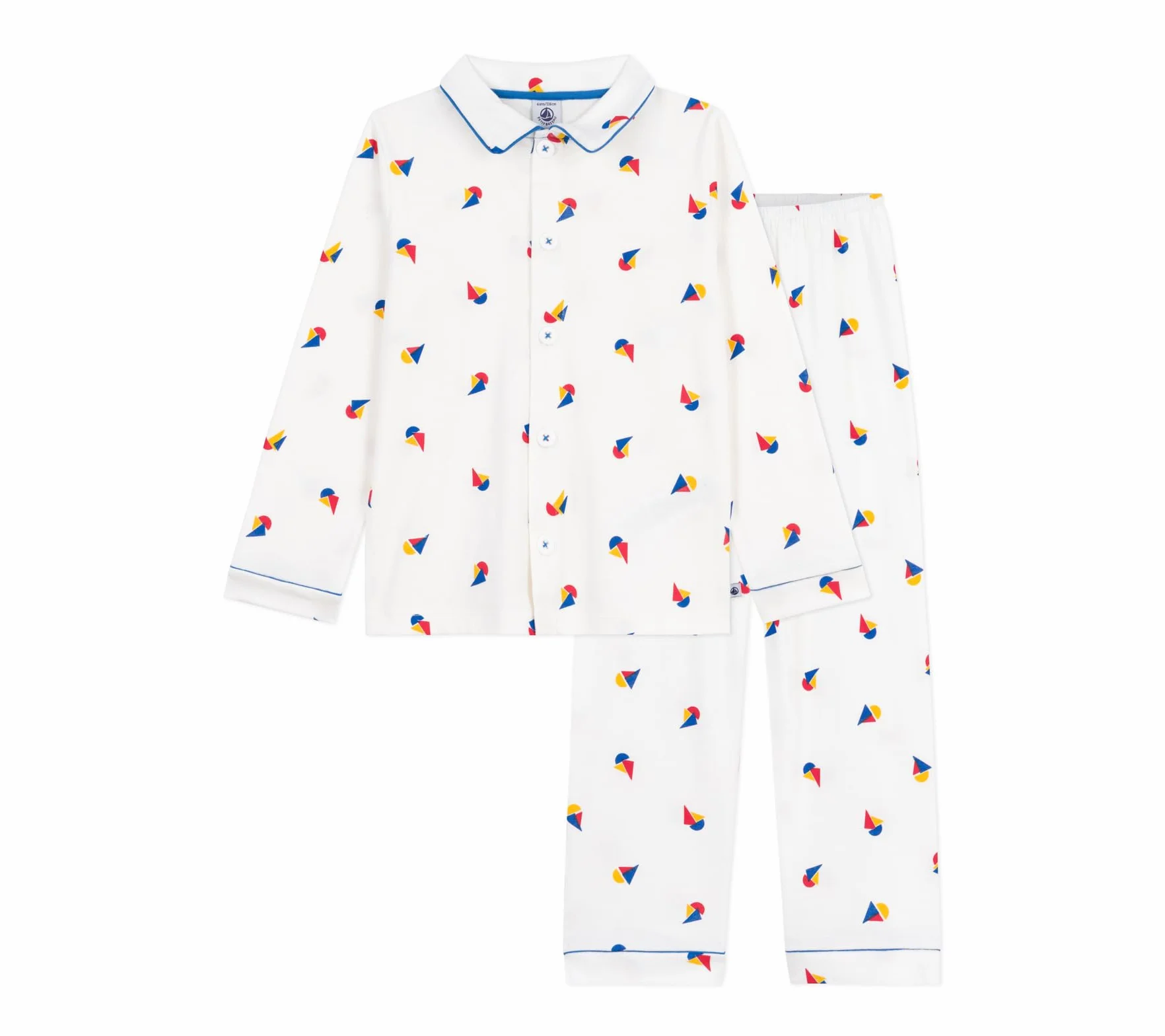 Petit Bateau Pyjama Boutonné Enfant Coton Imprimé Garçon Lot de 1