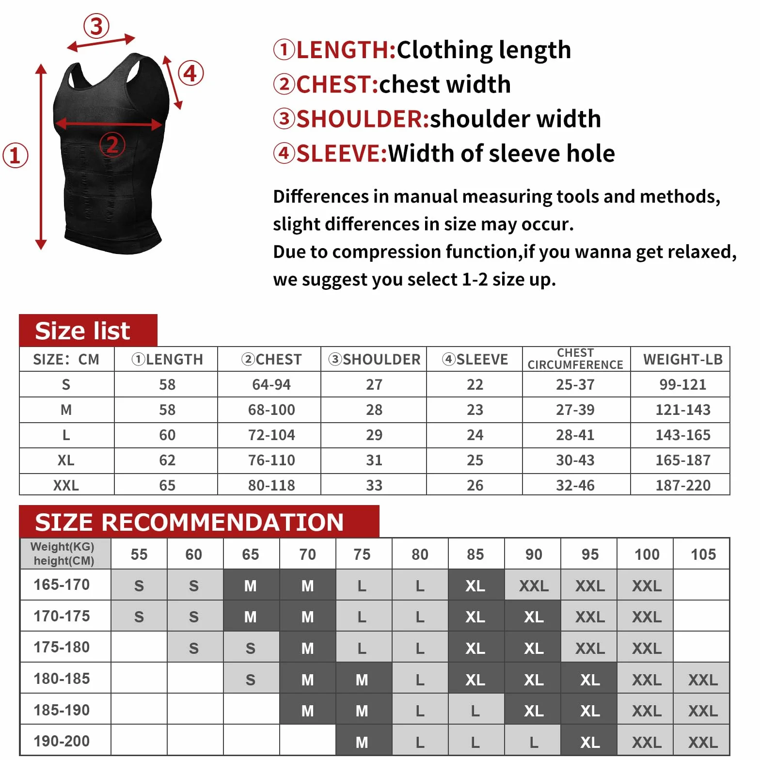Casey Kevin Debardeur Compression Homme Lot de 2 Gaine Ventre Plat
