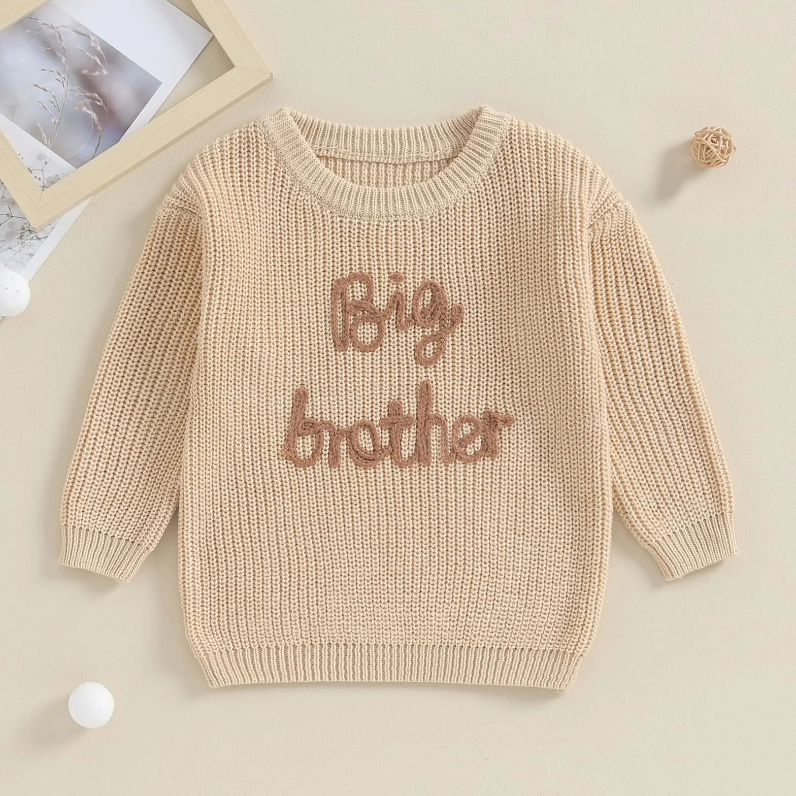 Geagodelia Big Brother Pull Vêtements Printemps Automne Hiver