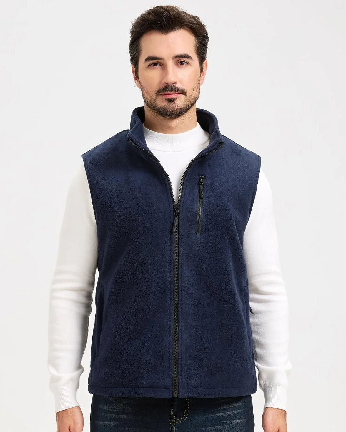 Gilet Chauffant Homme avec Batterie, Veste Chauffante Sans Manche, 6 Zones de Chaleur Hiver